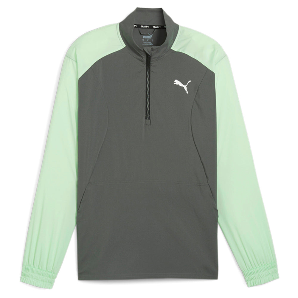 Fit Woven Collared Long Sleeve Quarter Zip Pullover Shirt、mySite、gtrtttuynbv