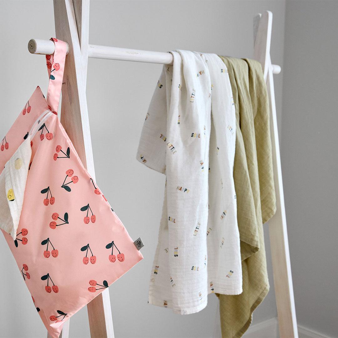  Lassig Swaddle & Burp Blanket - Happy Fruits - Lemon、mySite、merchandisen