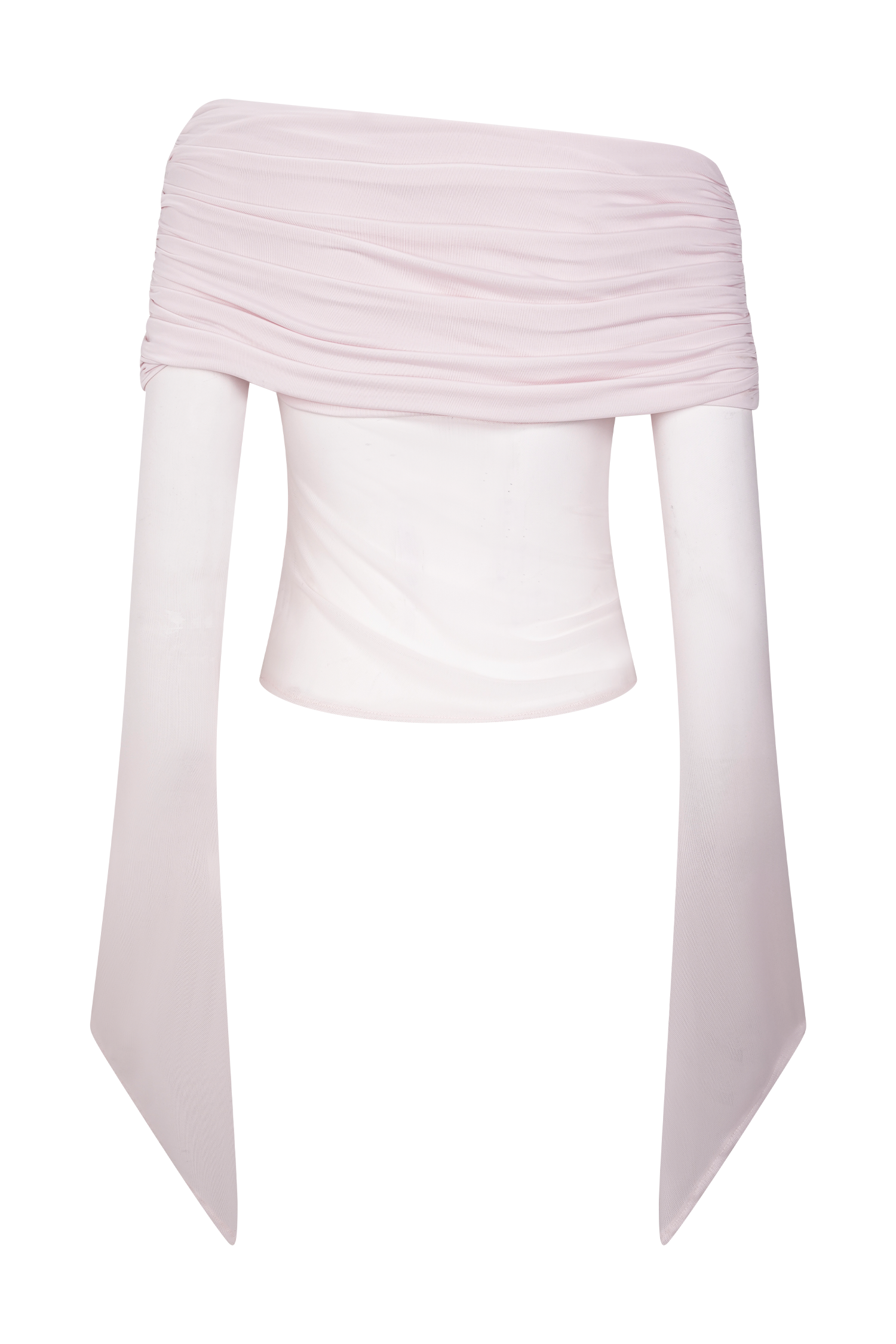 Dahlia One Shoulder Top - Pale Pink、mySite、solidvoid