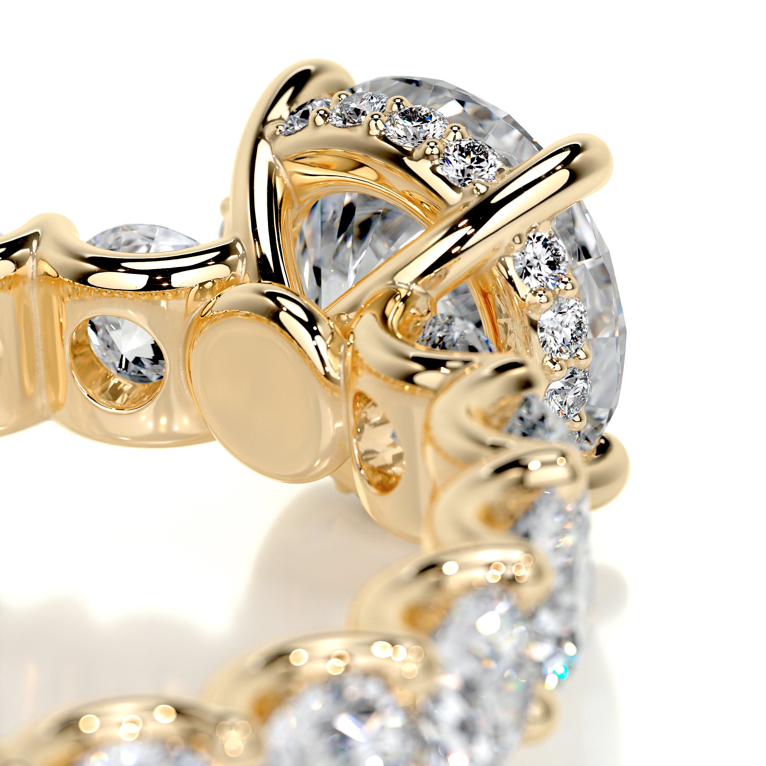 Lola Diamond Engagement Ring -18K Yellow Gold、mySite、hinf8tx79