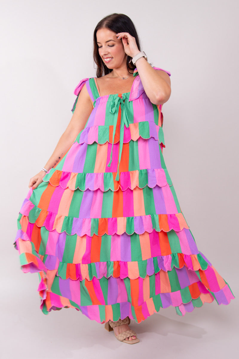 LANDON TIE-SHOULDER MAXI DRESS - VACAY、mySite、hinf8tx79