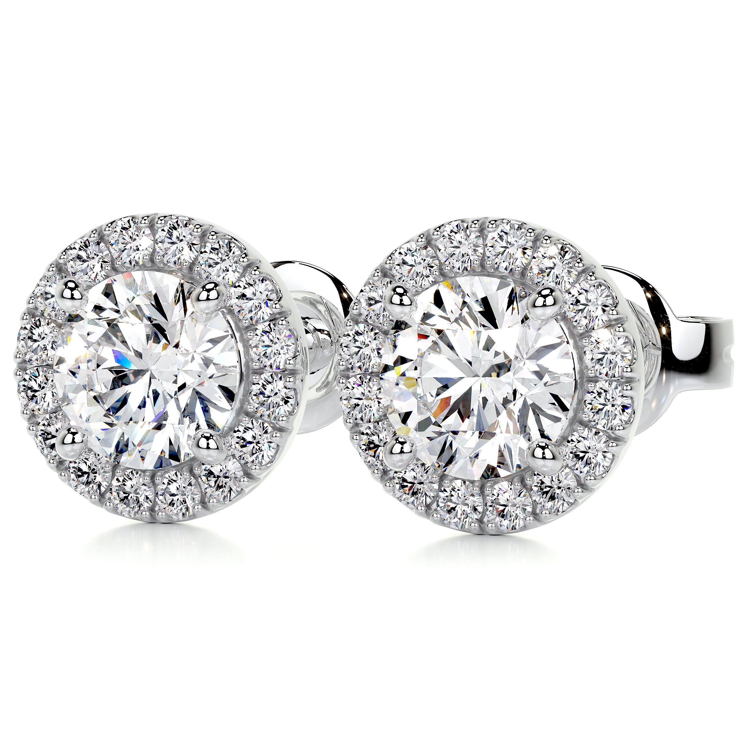 Erica Lab Grown Diamond Earrings -14K White Gold、mySite、hinf8tx79