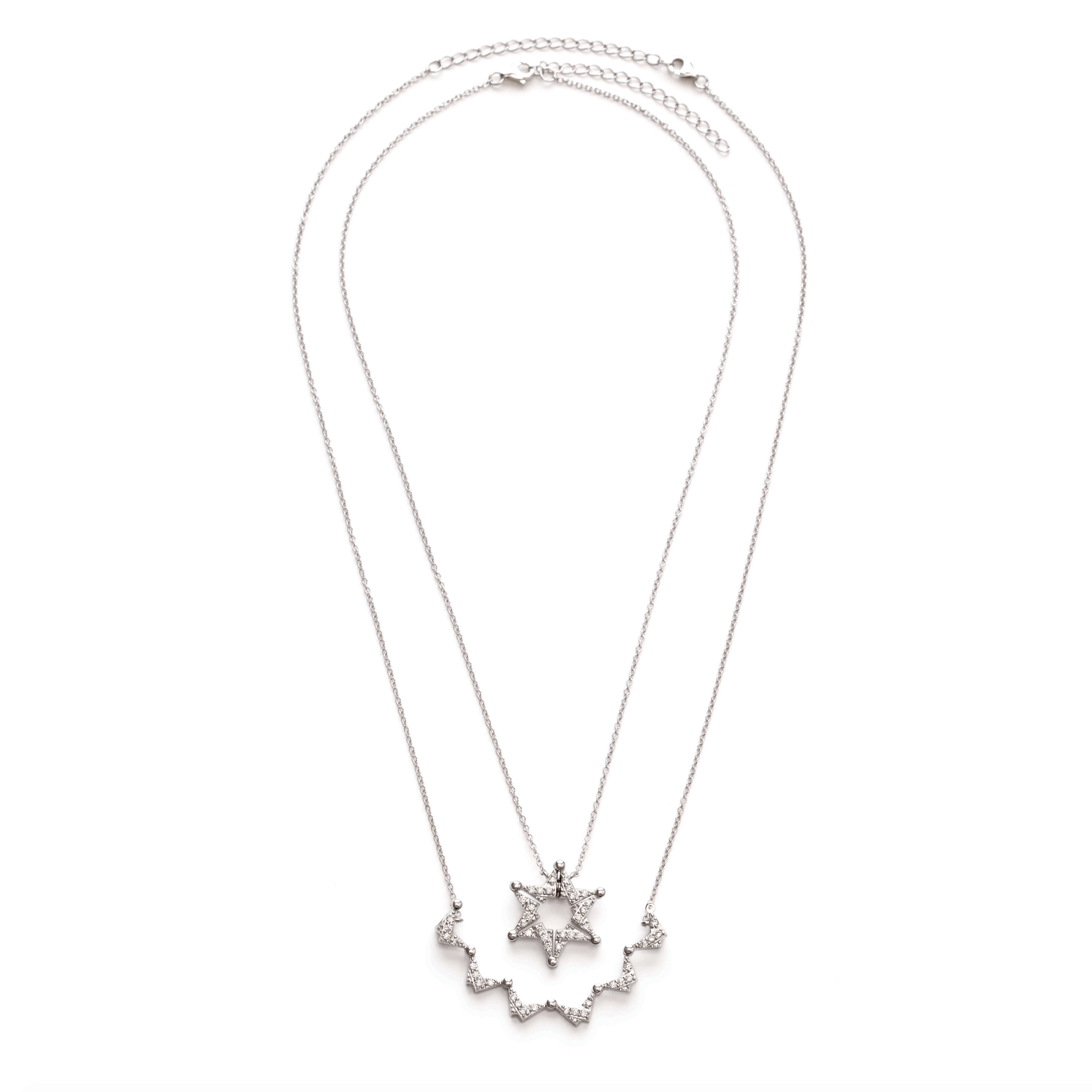 Butterfly Star of David Necklace - Sterling Silver、mySite、topwebapps