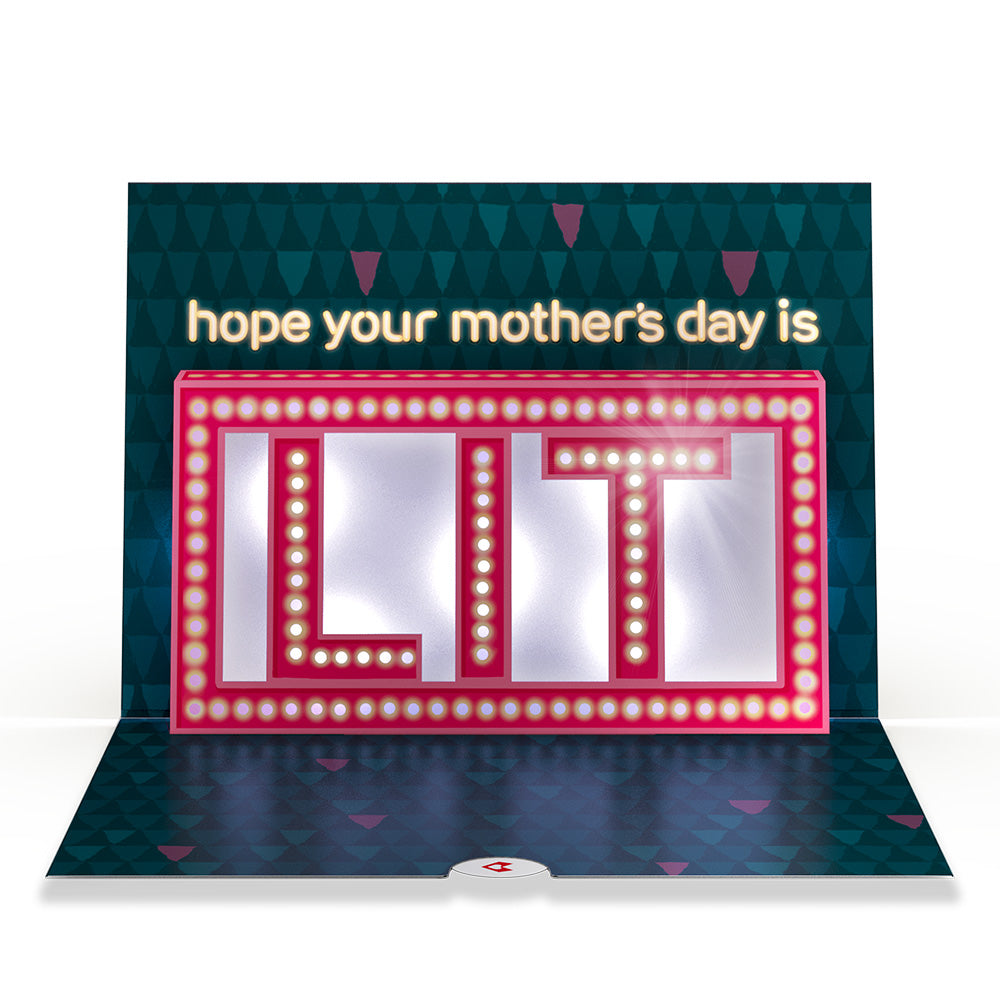 Hope Your Mother's Day Is Lit Light-Up Pop-Up Card、mySite、solidvoid