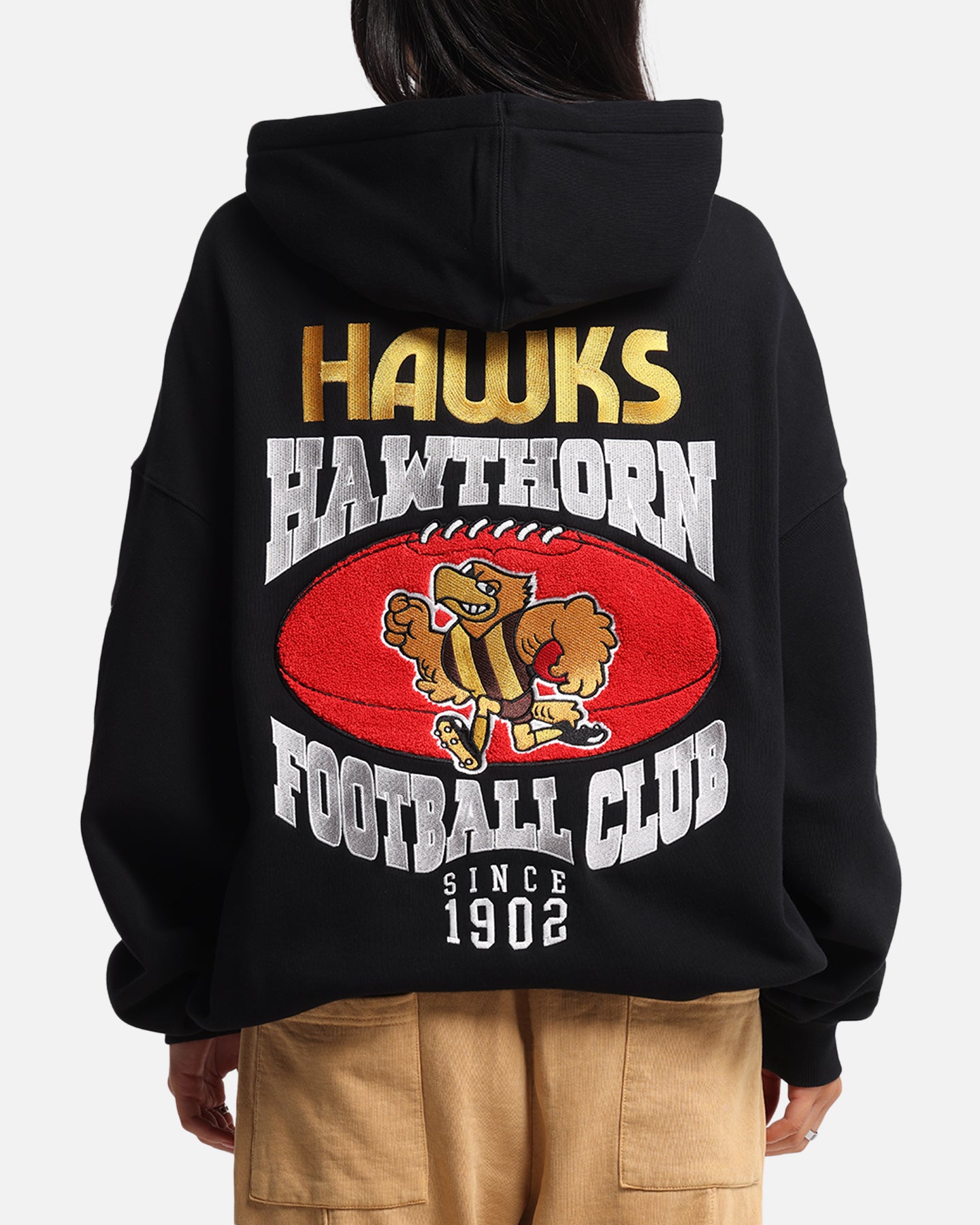 Mitchell & Ness Hawthorn Hawks Team Hoodie Solid Black、mySite、zt4zffjzw