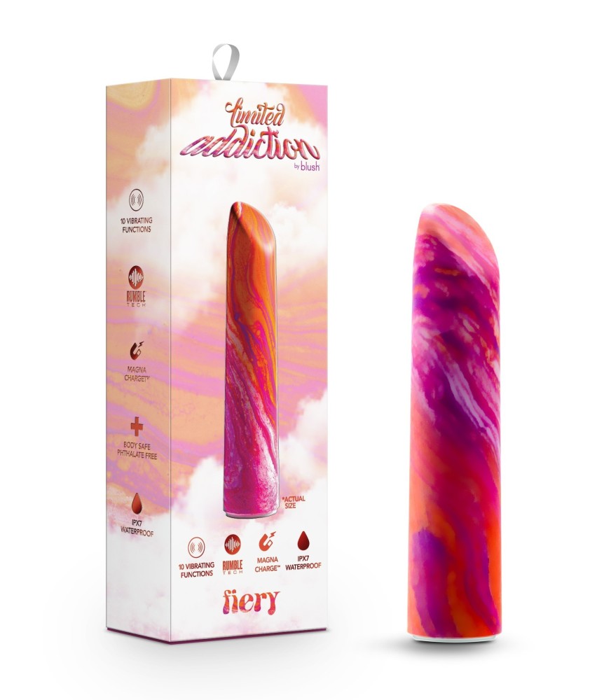 Limited Addiction By Blush® | Fiery Power Vibe Coral Vibrator with Powerful RumboTech™ Technology、mySite、bottomscart