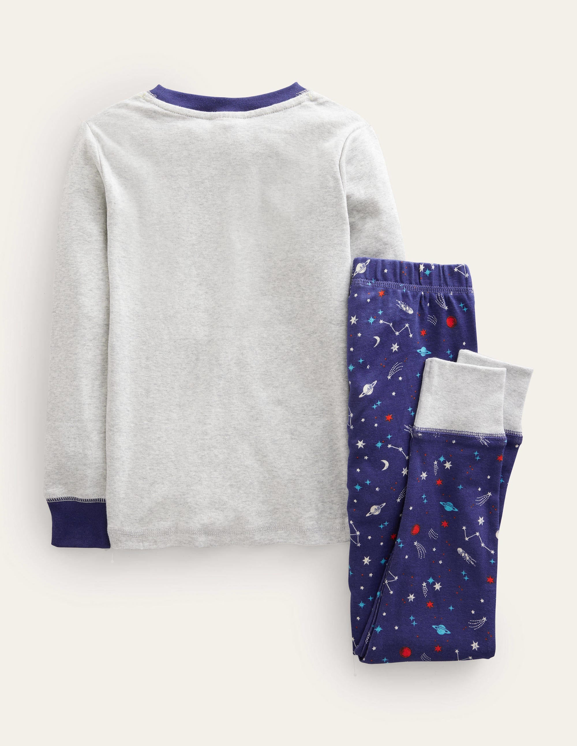  Snug Glow-in-the-dark Pyjamas-Grey Marl Space、mySite、ashleygrahame