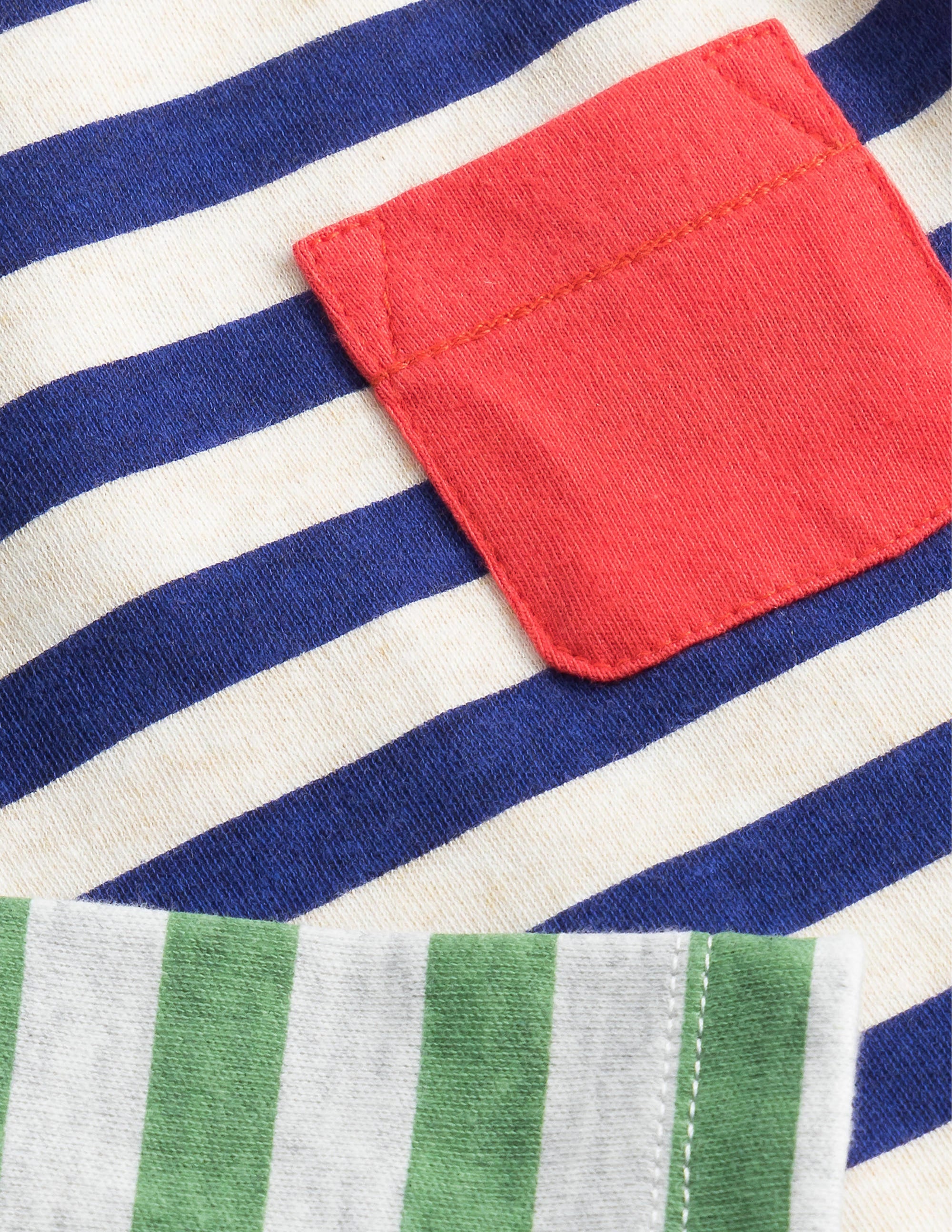  GOTS Stripe T-Shirt-Multi Hotchpotch、mySite、ashleygrahame