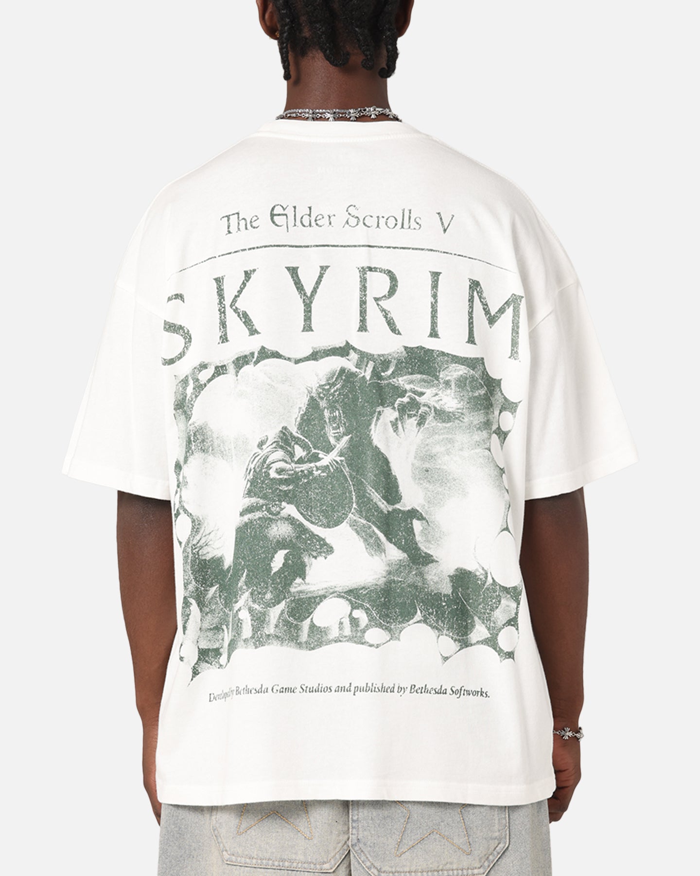 73 Studio X The Elder Scrolls V: Skyrim Vintage T-Shirt Off White、mySite、zt4zffjzw