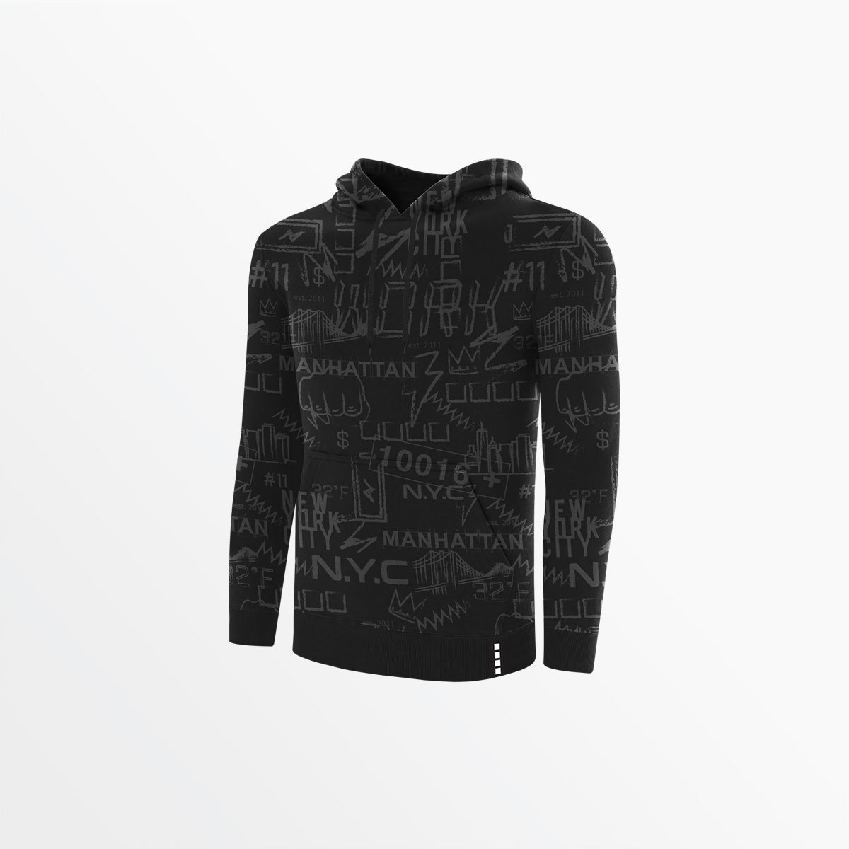 MEN'S FLEECE GRAPHIC PRINT PULLOVER HOODIE