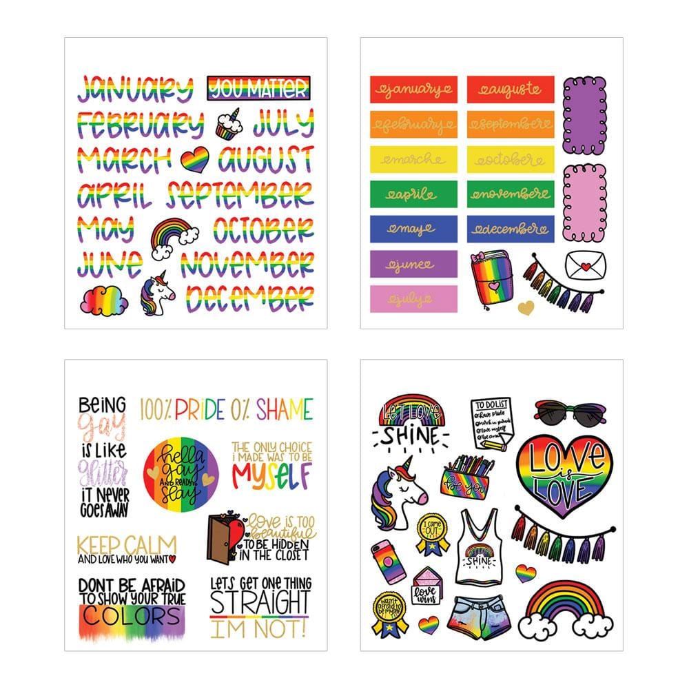 Planner Stickers Book - Love Is Love Minis、mySite、ghnorth