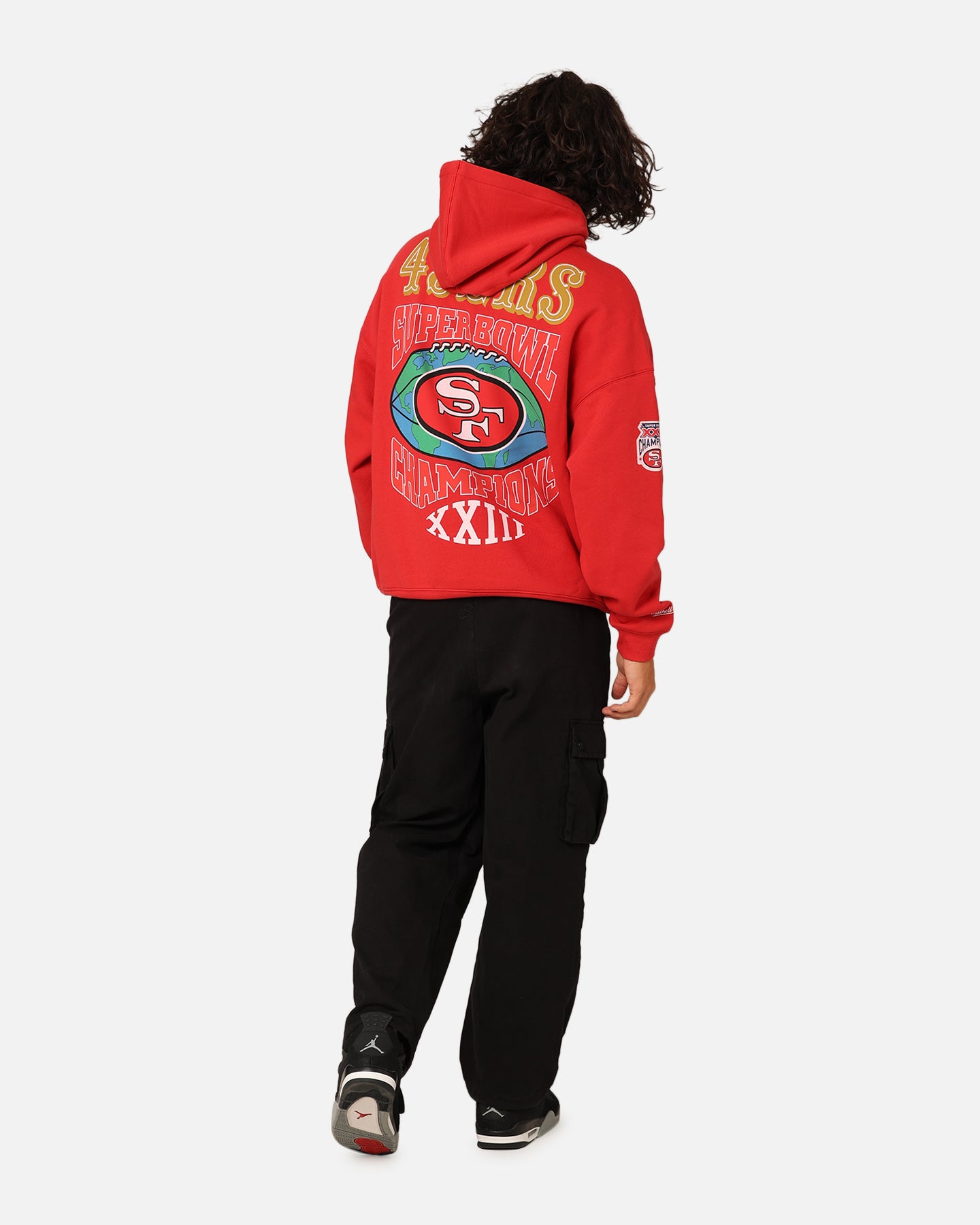 Mitchell & Ness San Francisco 49ers Super Bowl World Hoodie Faded Red、mySite、zt4zffjzw