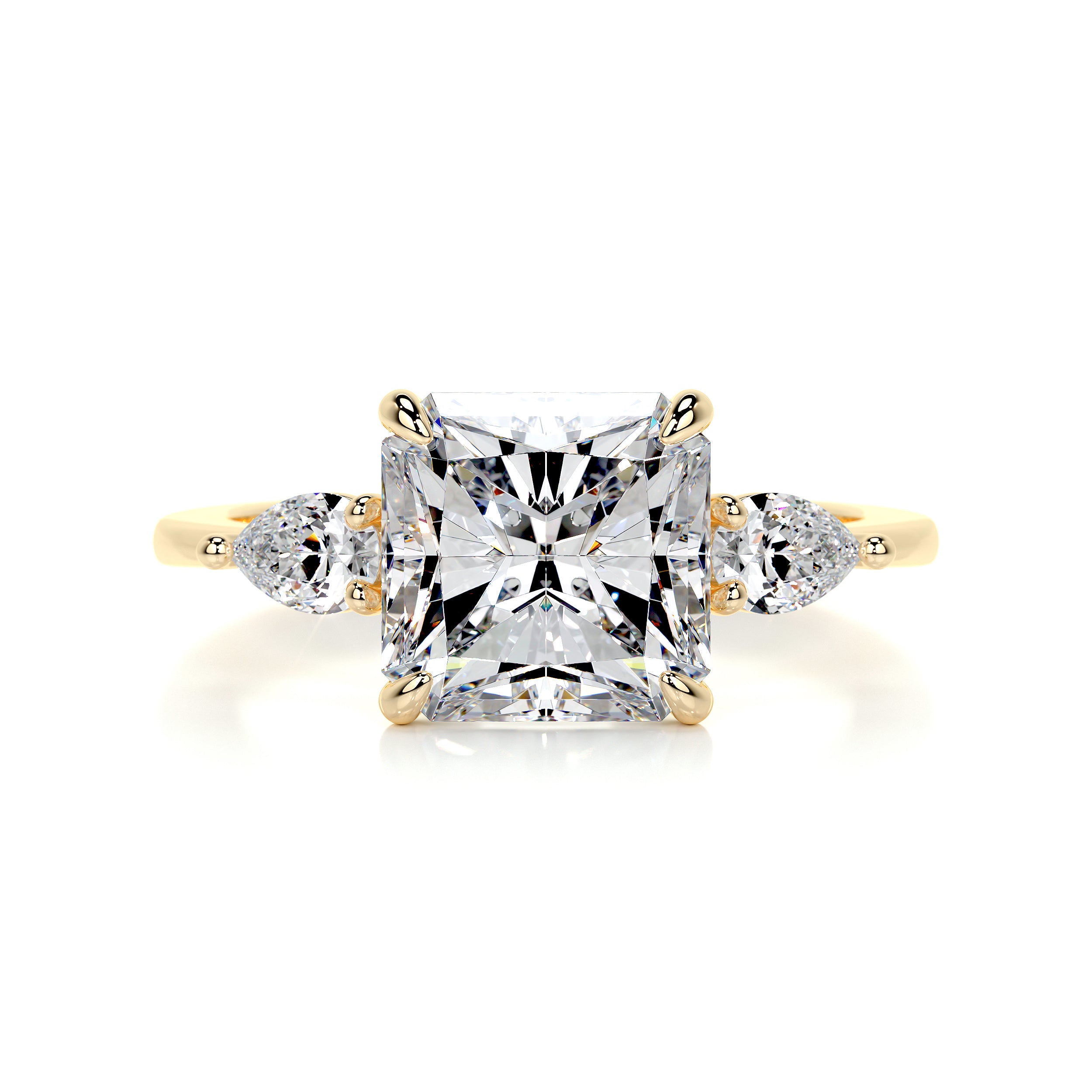 Tai Moissanite & Diamond Ring -18K Yellow Gold、mySite、hinf8tx79