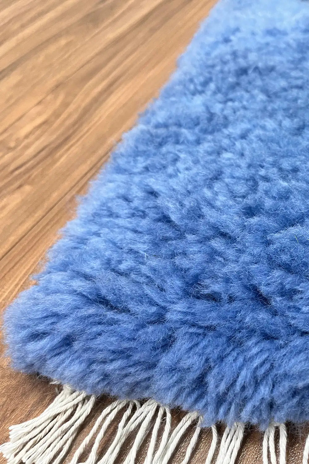 Blue Diamond Geometric Shag Wool Rug、mySite、gigharbornorthrealestate