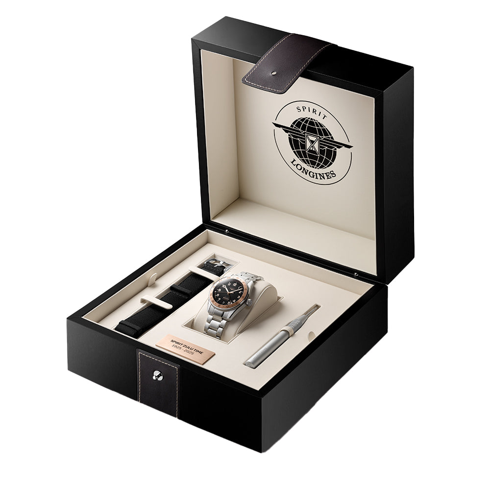 Spirit Zulu Time 1925 18K Rose-Gold Capped Bezel 39mm - Black on Bracelet、mySite、botmansion