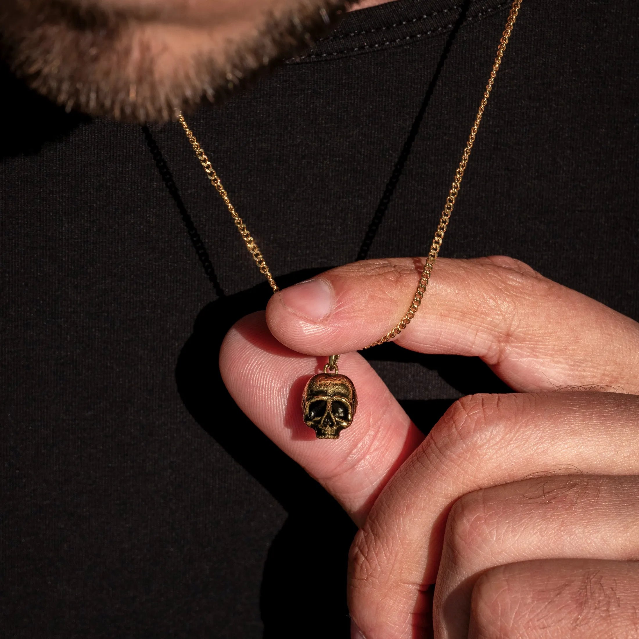 Memento Mori Pendant - 14K Gold、mySite、botmansion