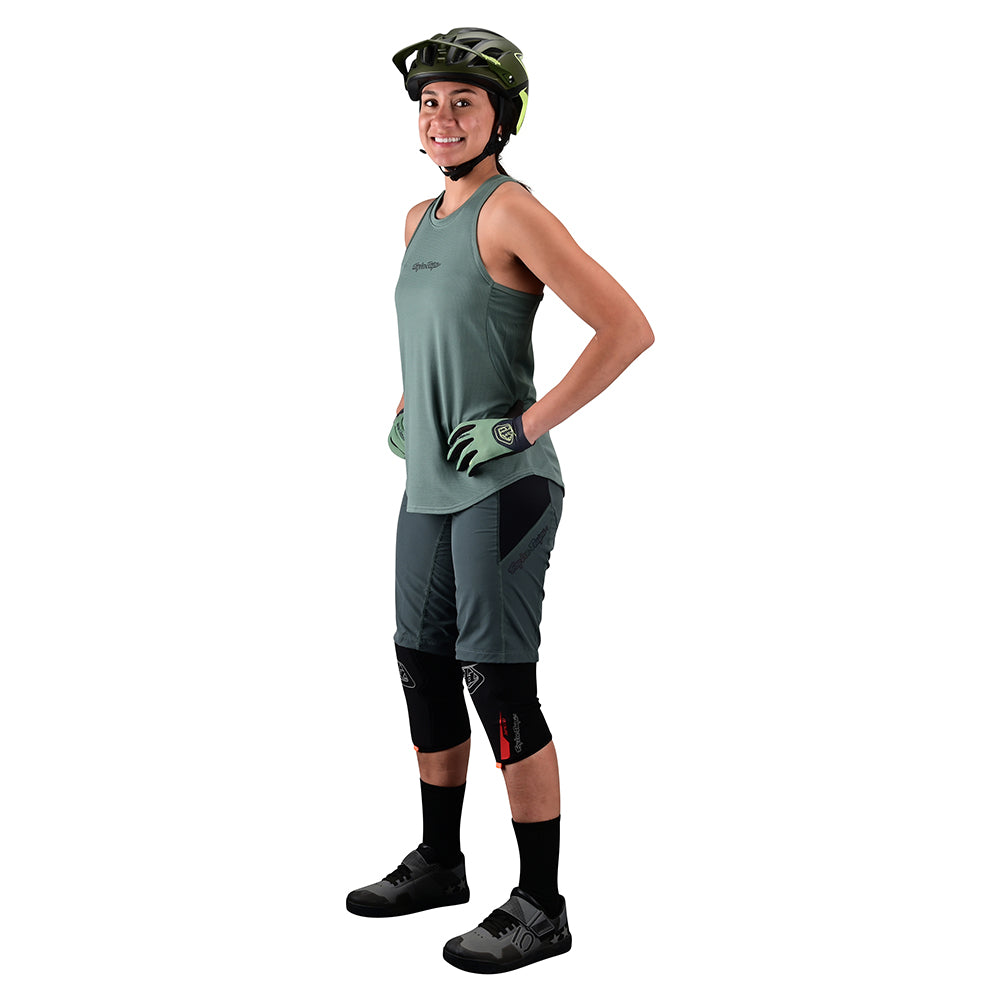 Womens Luxe Short No Liner Solid Steel Green、mySite、dreamappss