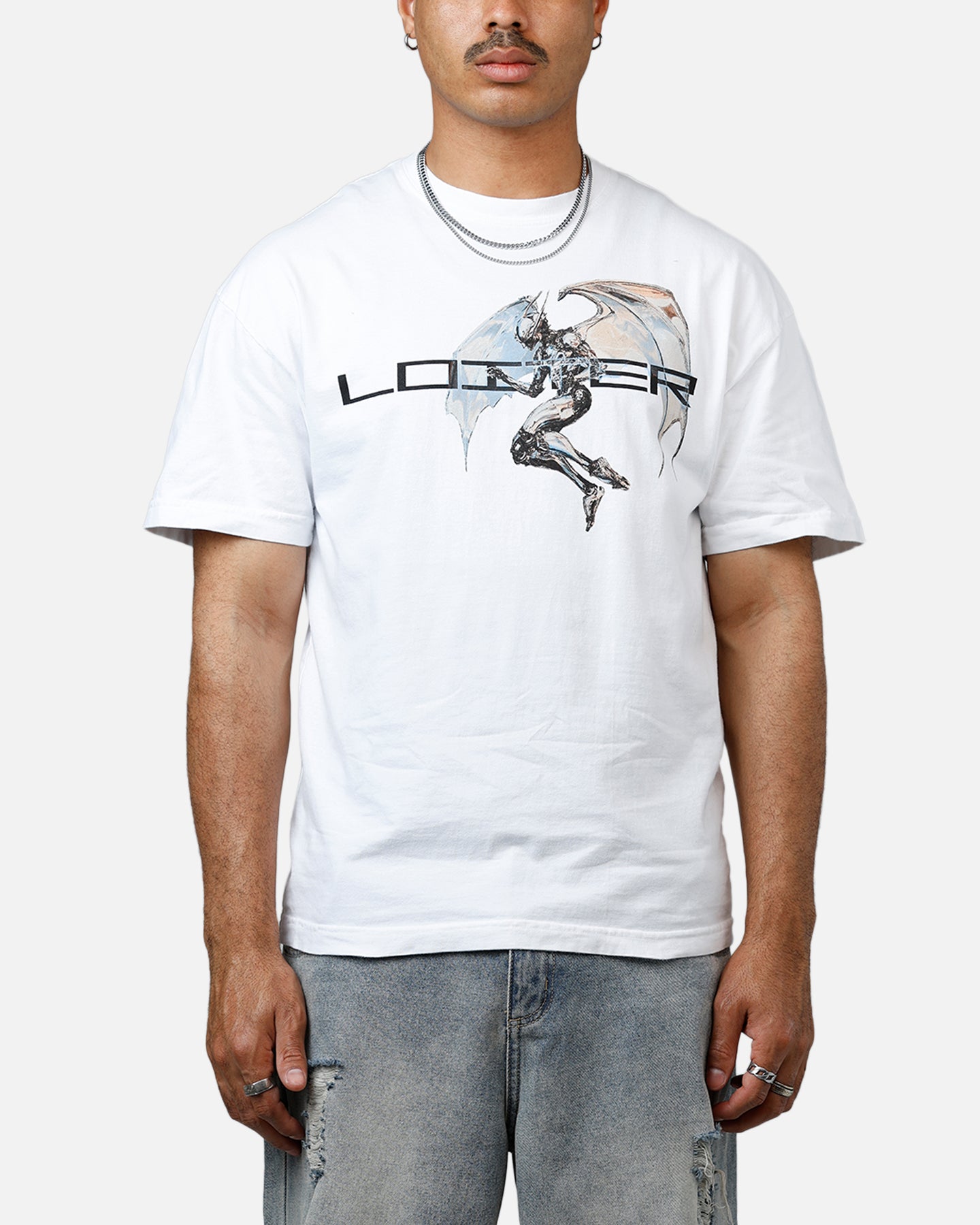 Loiter Chrome Deceiver Vintage T-Shirt White、mySite、zt4zffjzw
