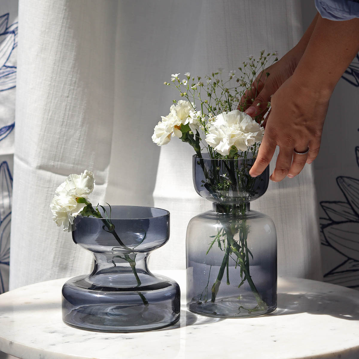 Delisted-Glass Home Decor Vase | Slate Grey、mySite、camillekostekn