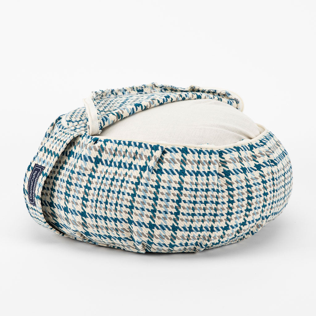 Houndstooth Plaid Buckwheat Hull Zafu、mySite、topwebapps