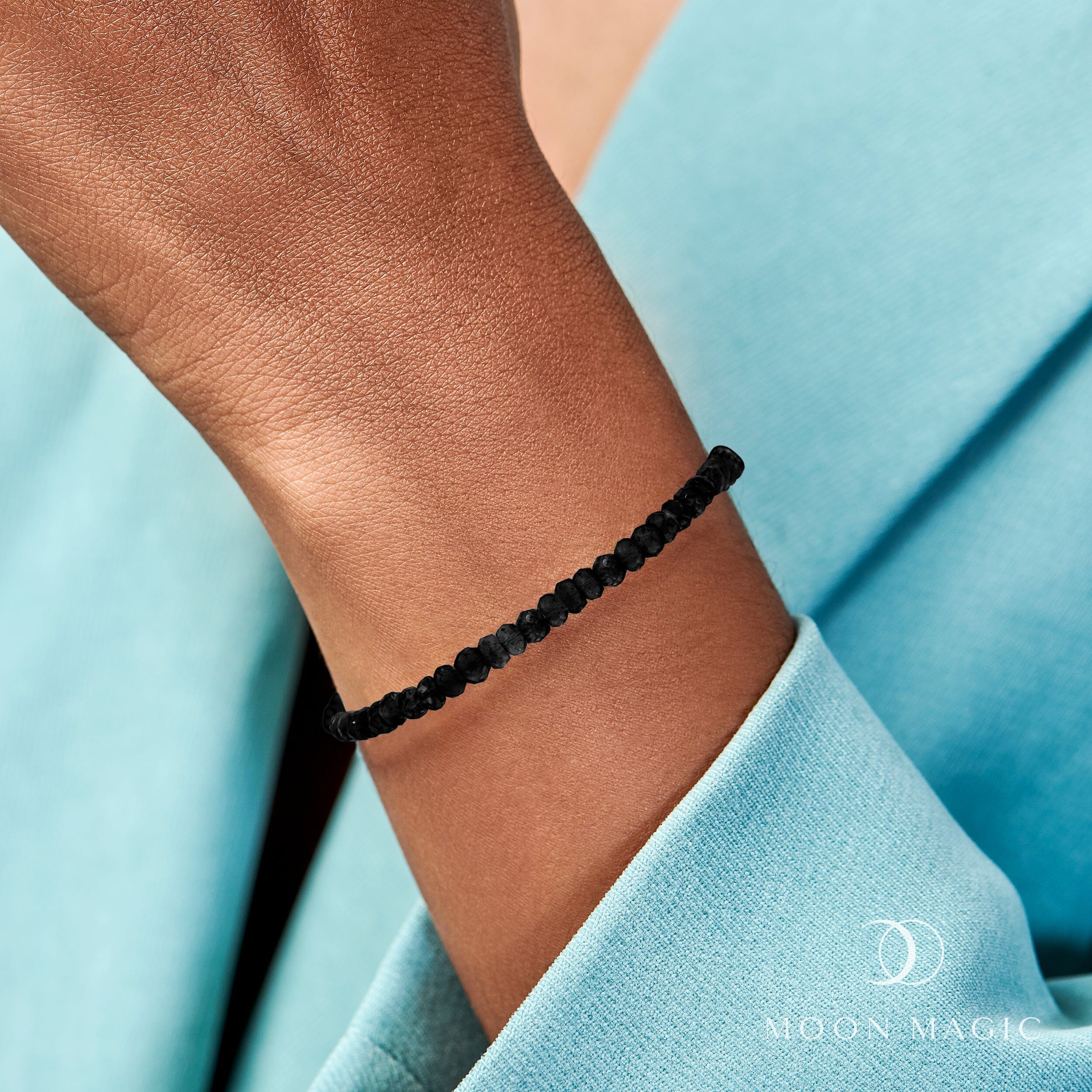 Beads Bracelet - Black Obsidian、mySite、hinf8tx79