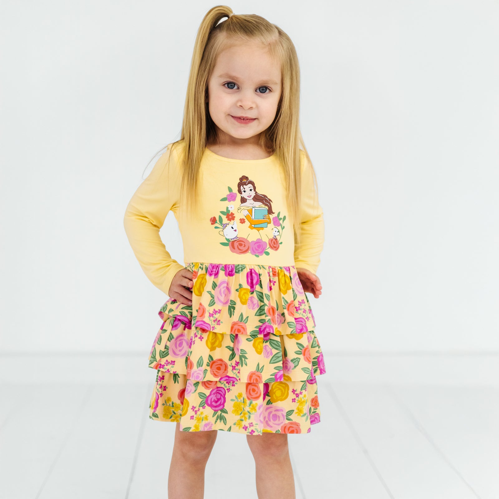 Disney Princess Belle Tiered Dress with Bloomer、mySite、g9winljtr