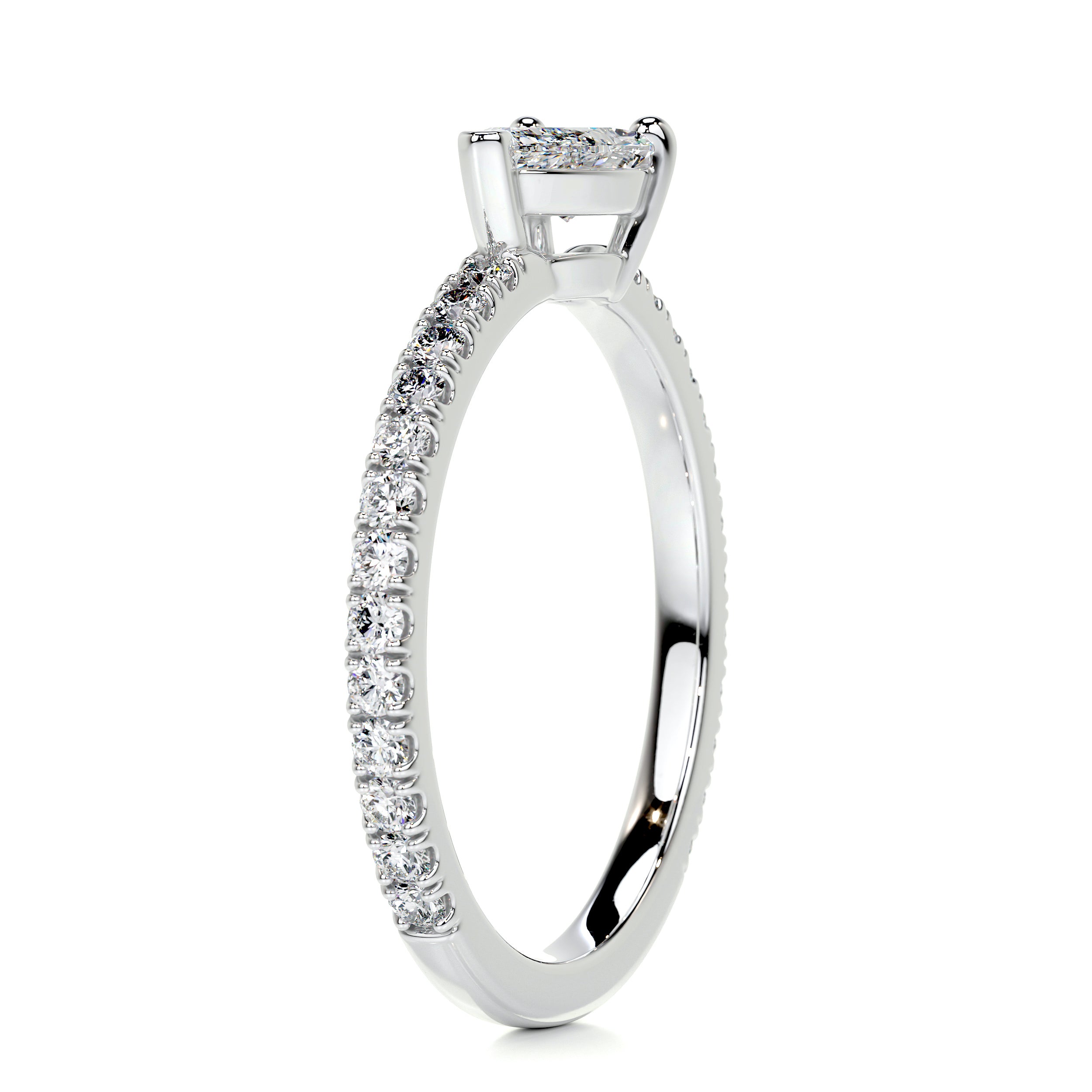 Chloe Pear Stacking Ring (0.75 Carat) -Platinum、mySite、hinf8tx79
