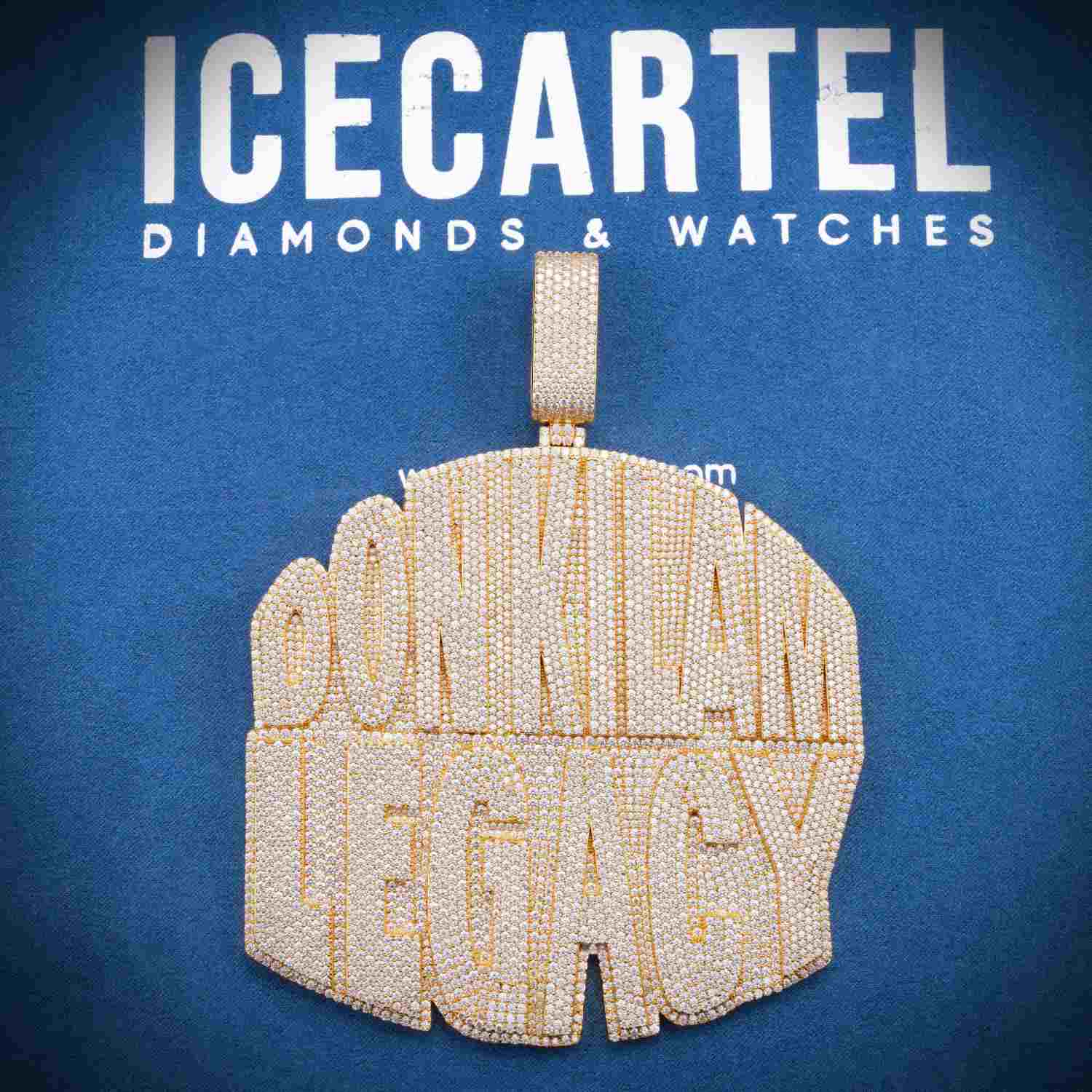 DON KILAM LEGACY Custom Moissanite Pendant 14k Gold、mySite、hinf8tx79