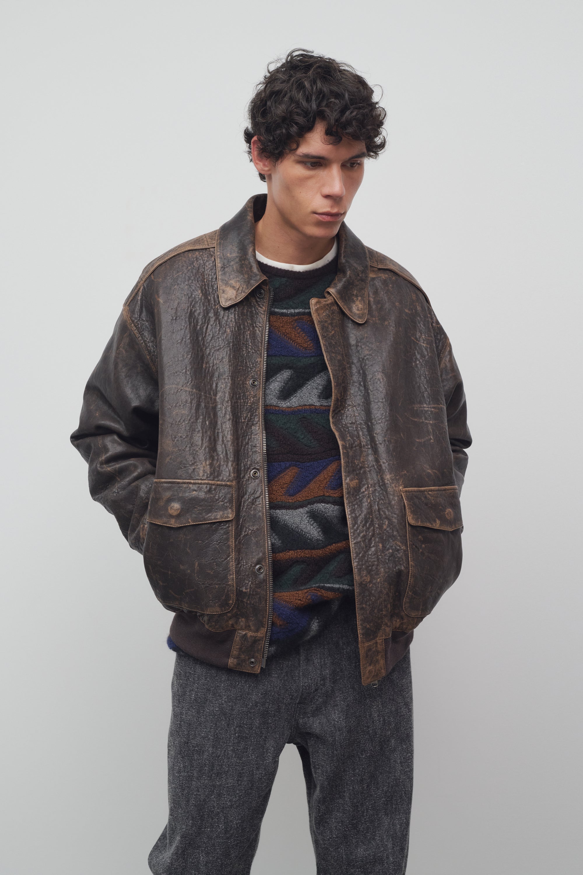 Orwell Jacket in Leather、mySite、aoinhome