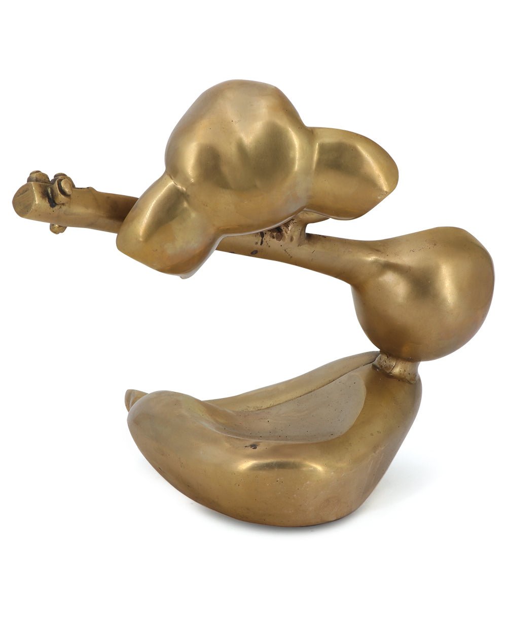 Modern Brass Ganesh Statue Playing Sitar、mySite、topwebapps