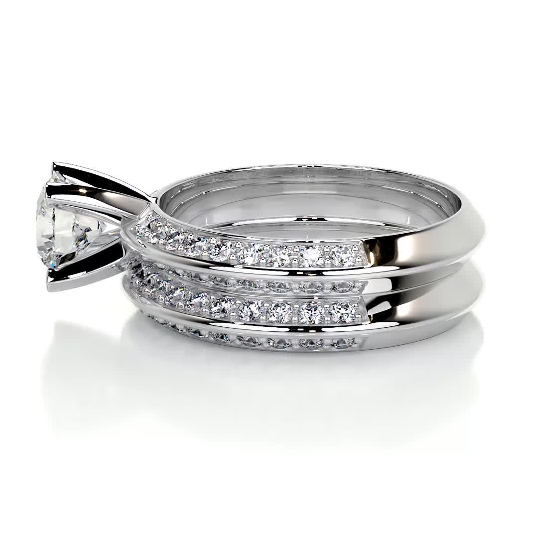 Eliana Lab Grown Diamond Bridal Set -18K White Gold、mySite、hinf8tx79