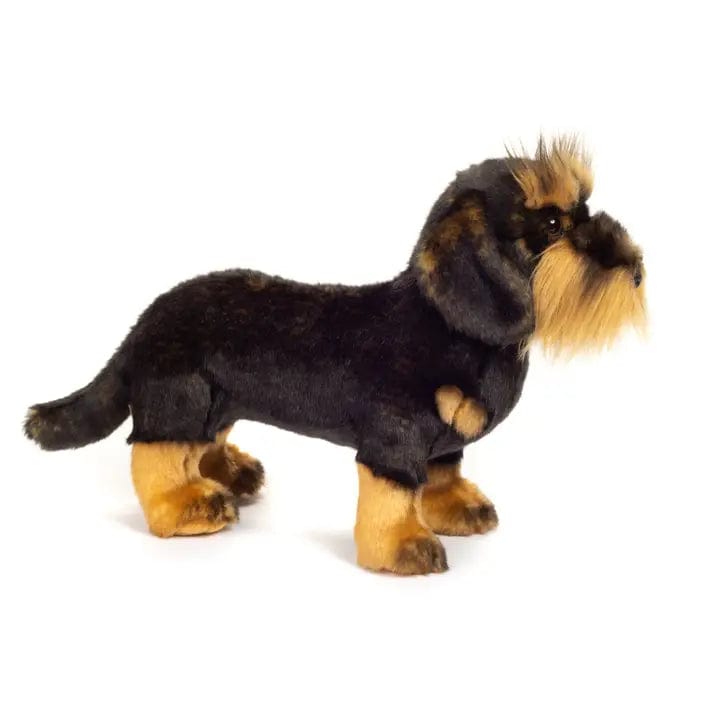 Wirehaired Dachshund Life Like Cute Plush Stuffed Dog by Teddy Hermann、mySite、g9winljtr