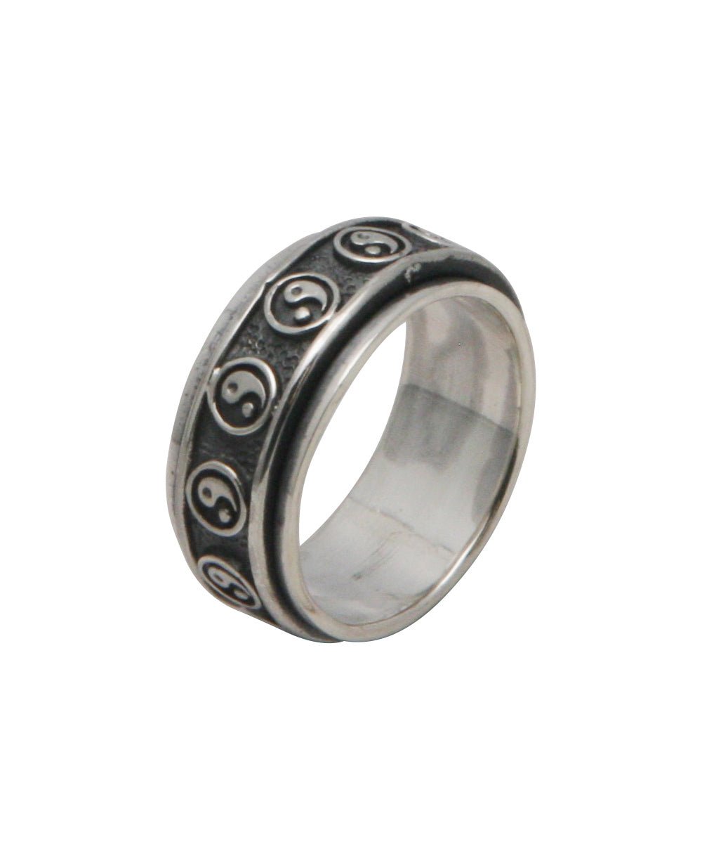 Yin Yang Spinning Meditation Ring For Men、mySite、topwebapps
