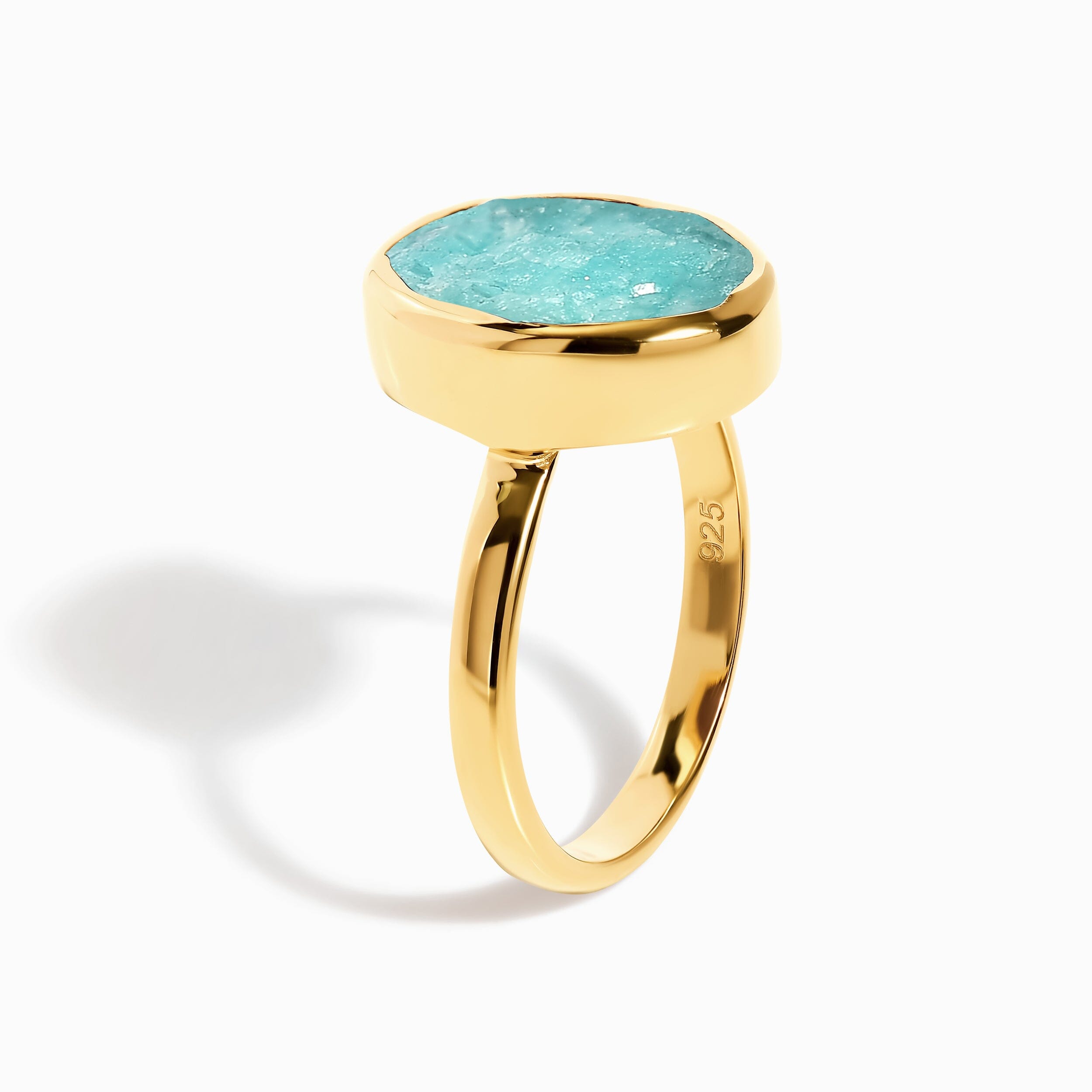 Raw Crystal Ring - Enfolded Amazonite、mySite、hinf8tx79