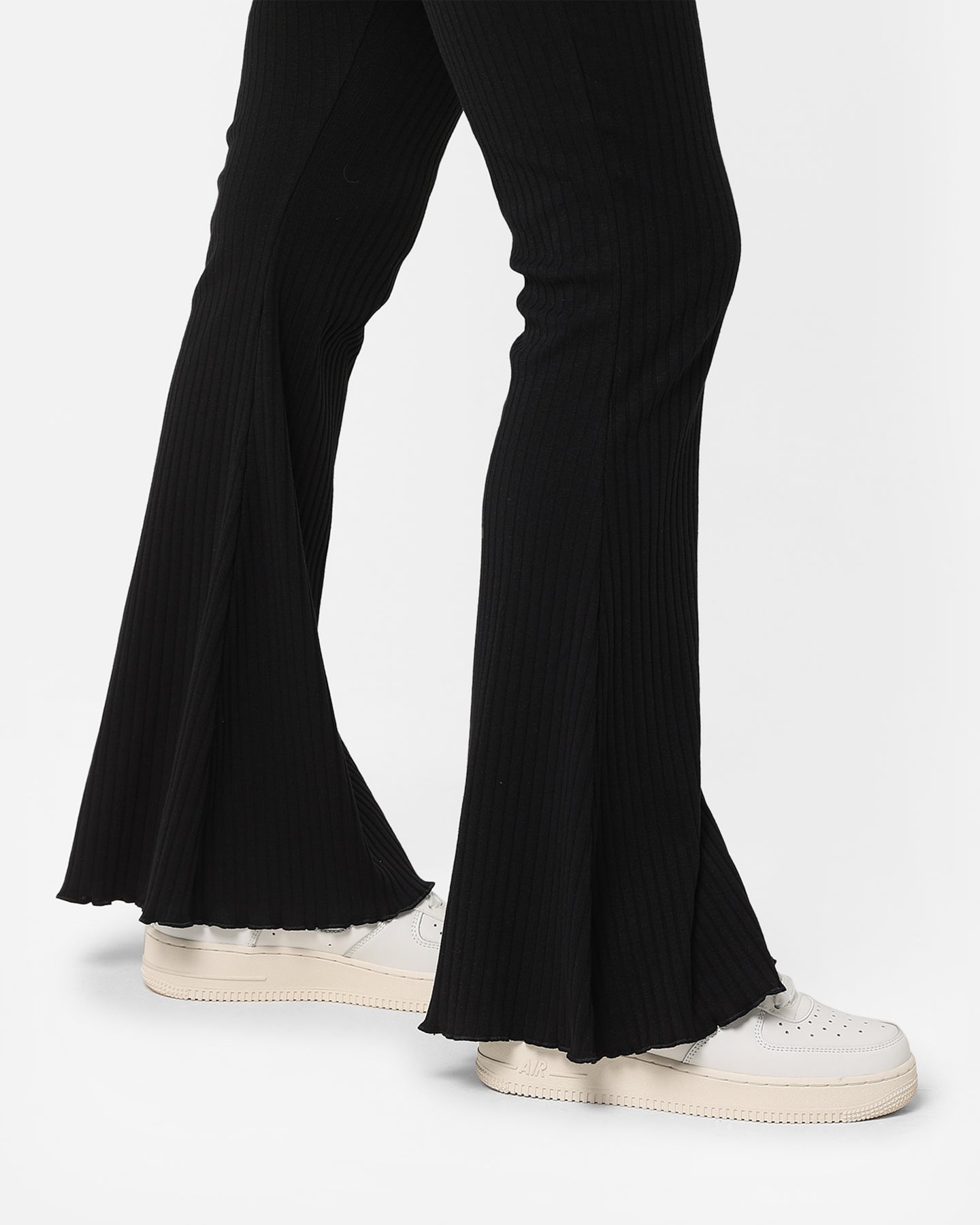 Nike Women's Sportswear Ribbed Jersey Pants Black/White、mySite、zt4zffjzw