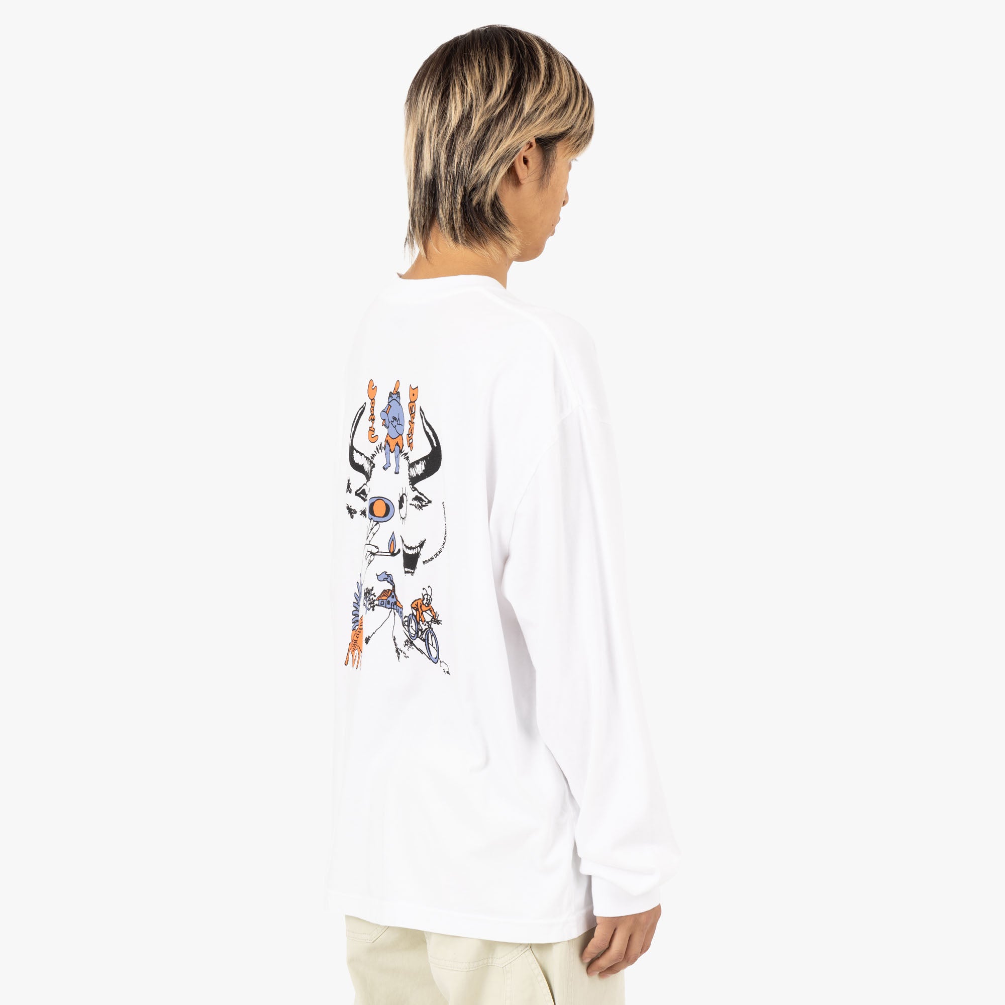  Brain Dead Cosmic Debris L/S Shirt / White、mySite、merchandisen