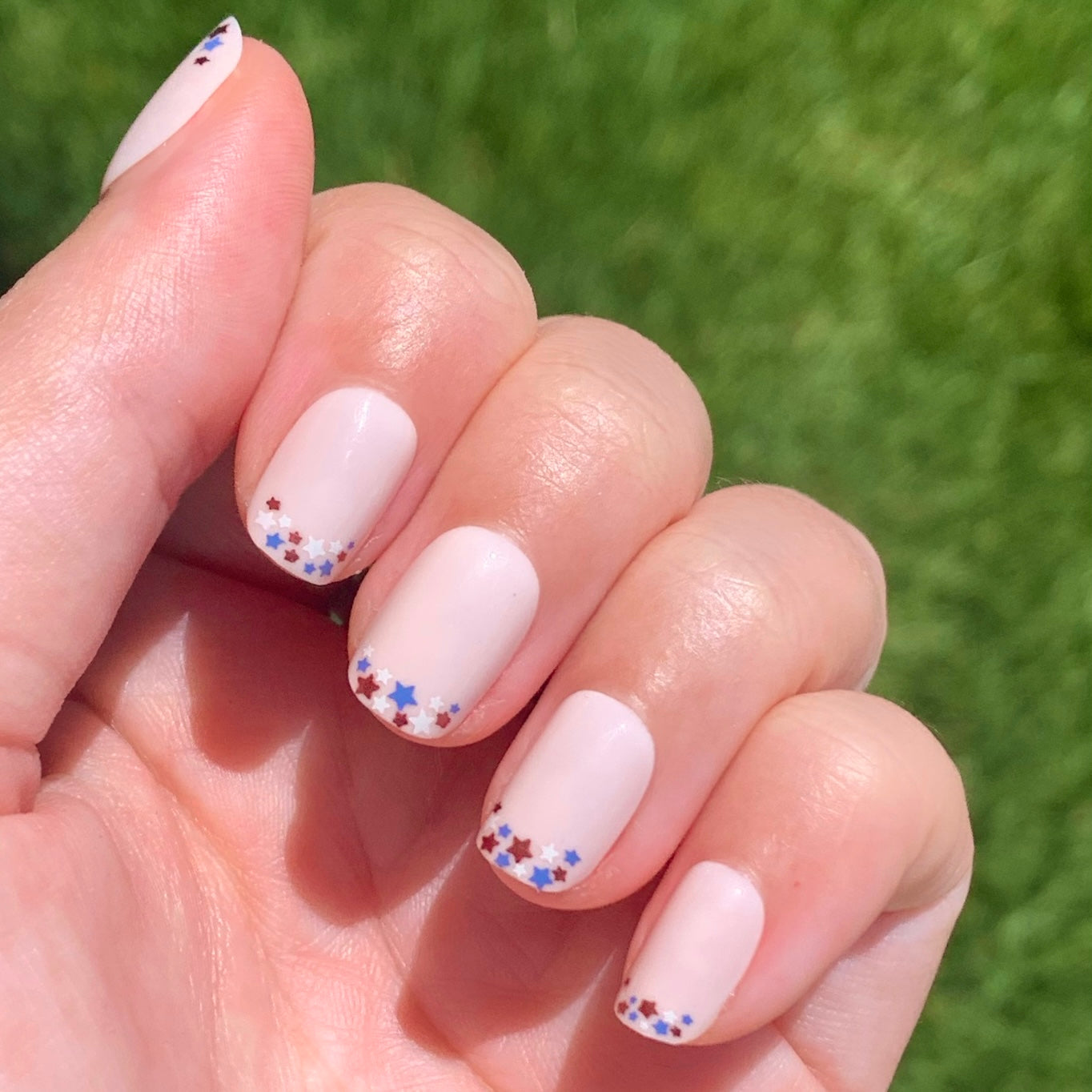 Star Showers | Squoval | Extra Short、mySite、solidvoid