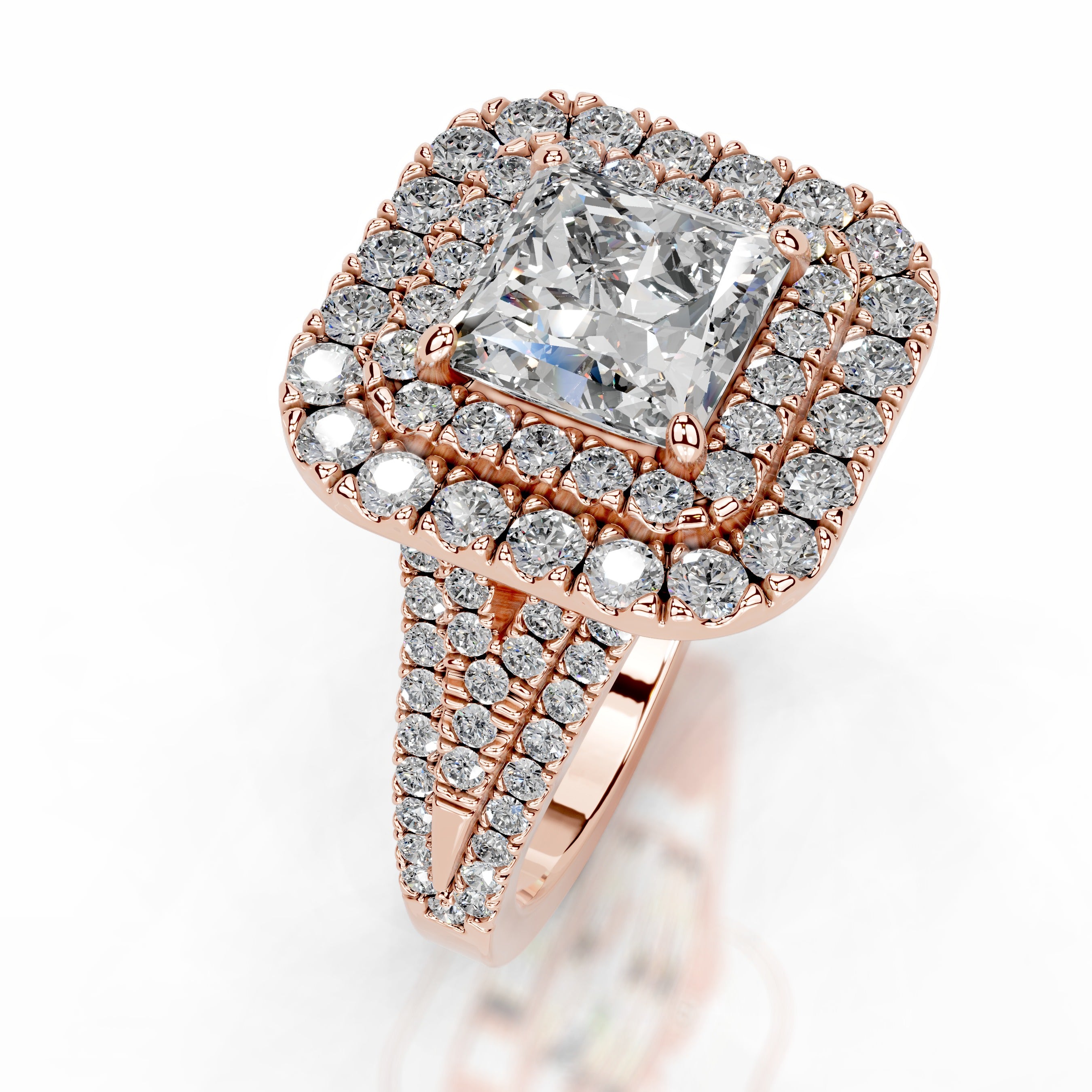 Tainara Diamond Engagement Ring - 14K Rose Gold、mySite、hinf8tx79