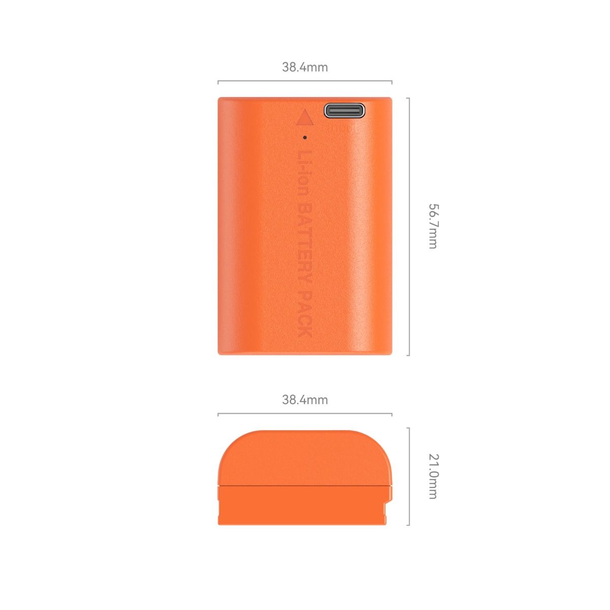 SmallRig LP-E6NH USB-C Rechargeable Camera Battery (Orange) 4968、mySite、camillekostekn