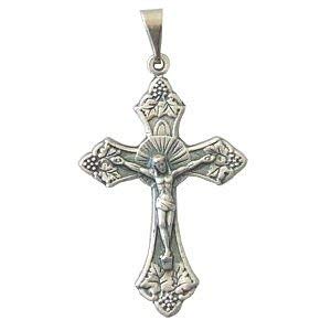  Vine crucifix - Pewter (3.5cm or 1.4) - small、mySite、elrpsem3k