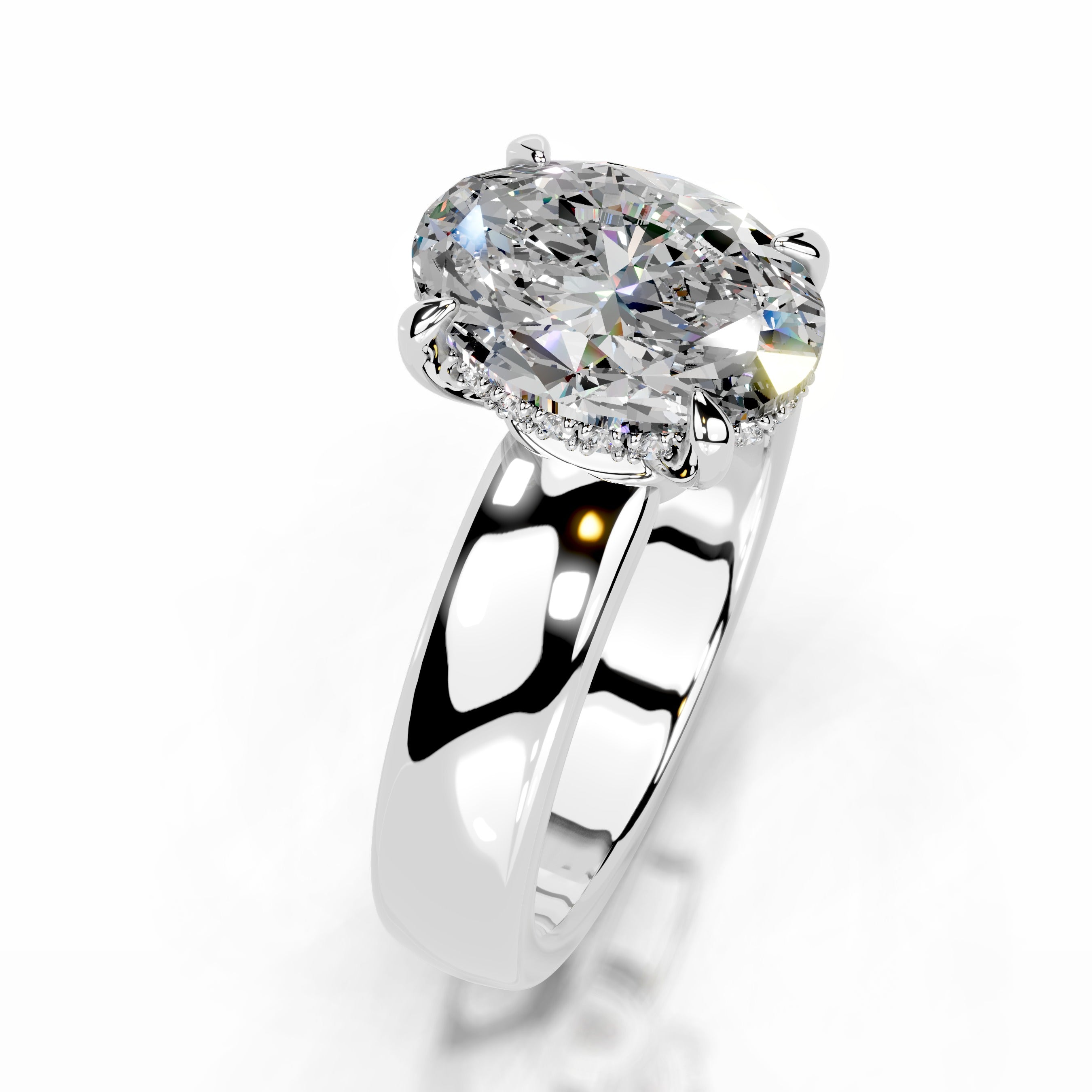Lux Moissanite & Diamond Ring - 14K White Gold、mySite、hinf8tx79