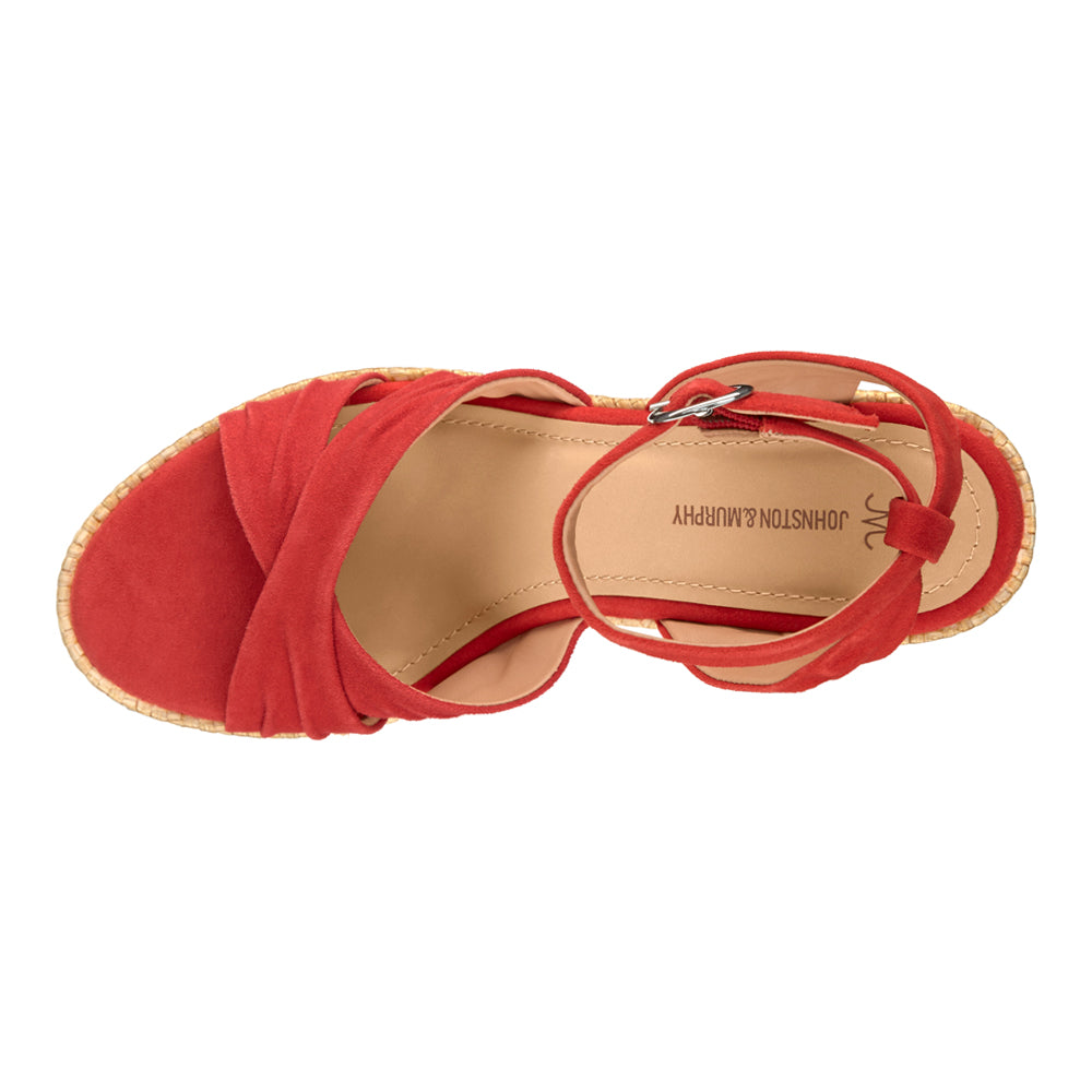 Marcia Cross-Band Ankle Strap Wedge Sandals、mySite、gtrtttuynbv