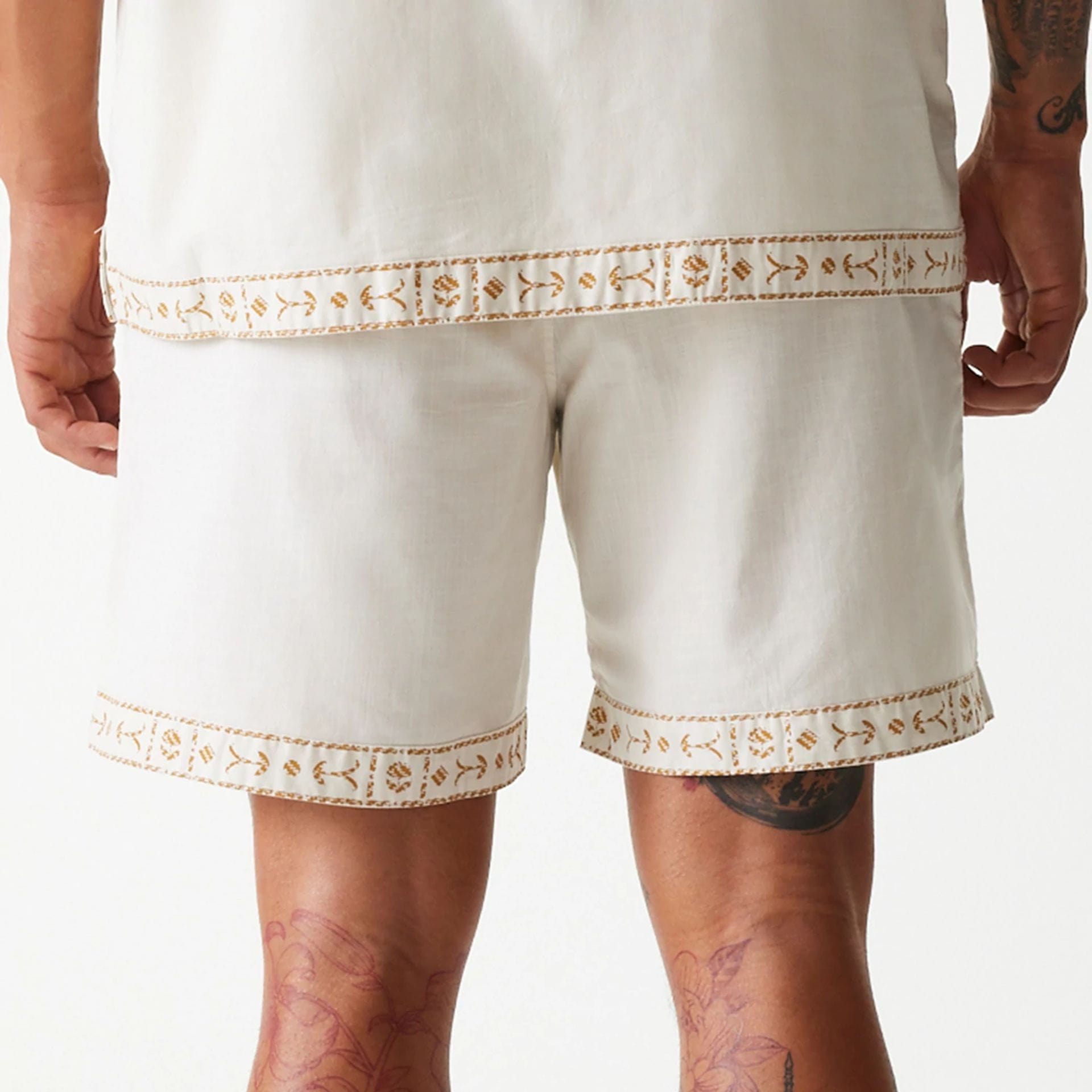 New York Yankees MLB Taping Open White Shorts、mySite、vikingsvslions