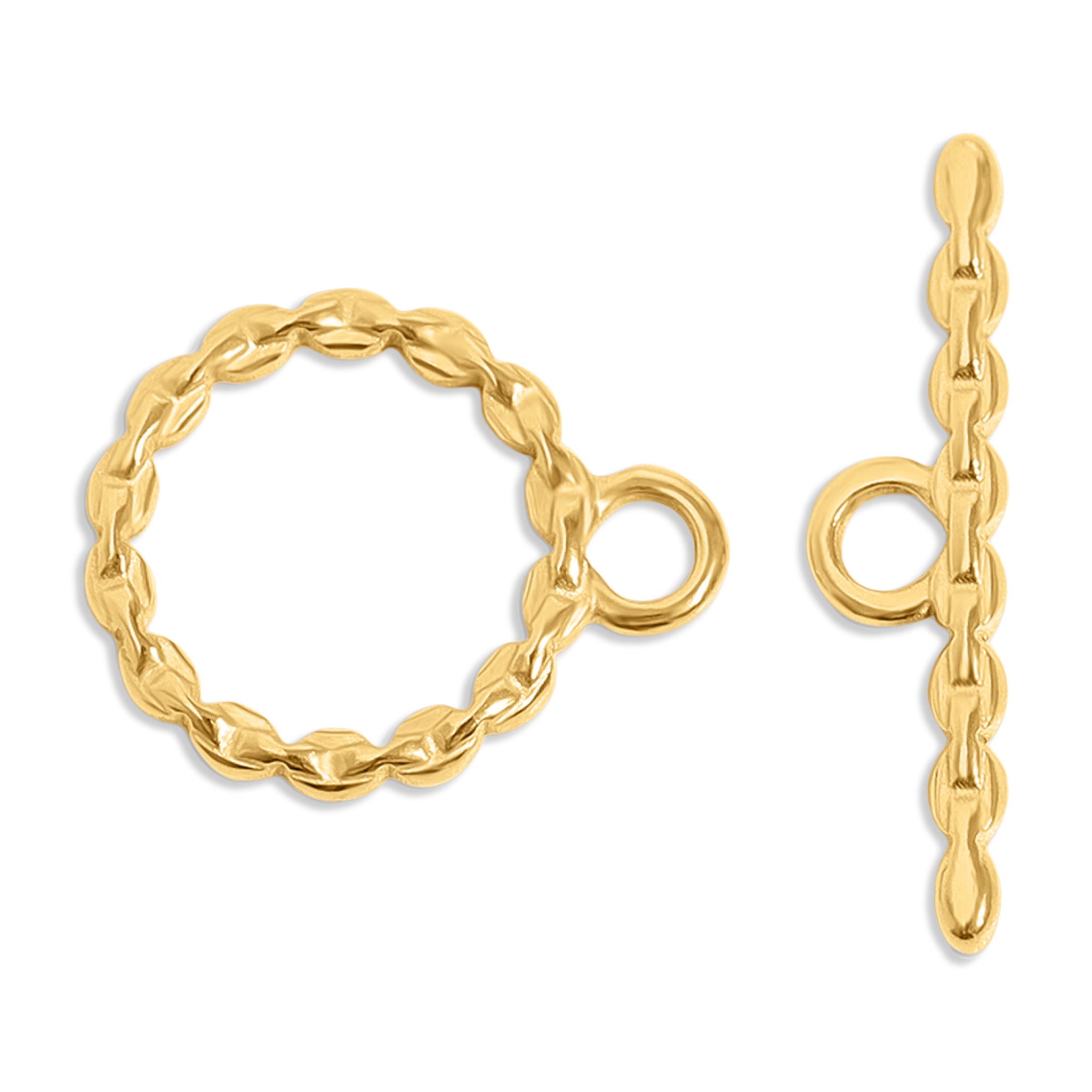 18K Gold PVD Stainless Steel Link Toggle Clasp / ENC0043、mySite、dreamappss