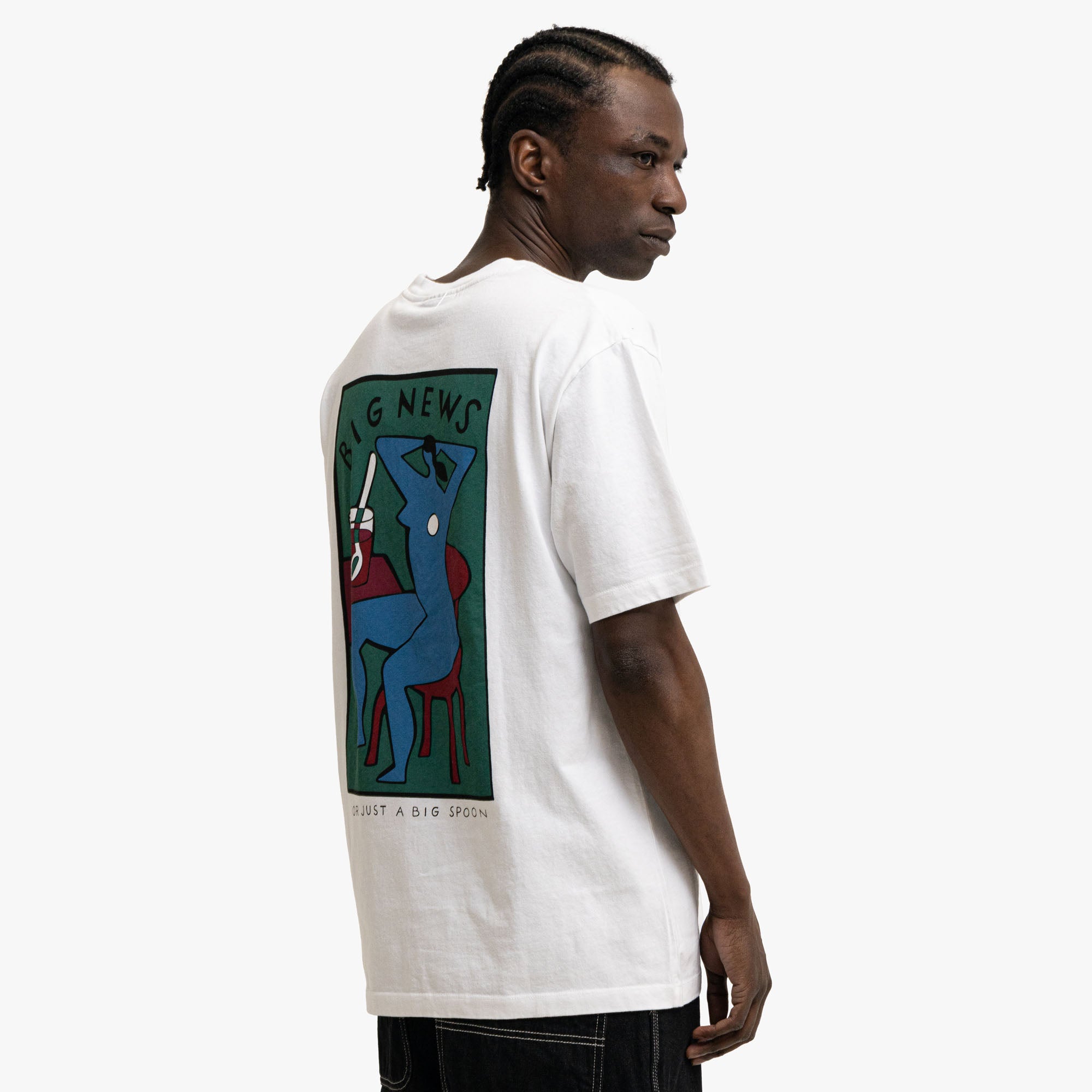  by Parra Big News T-Shirt White、mySite、merchandisen