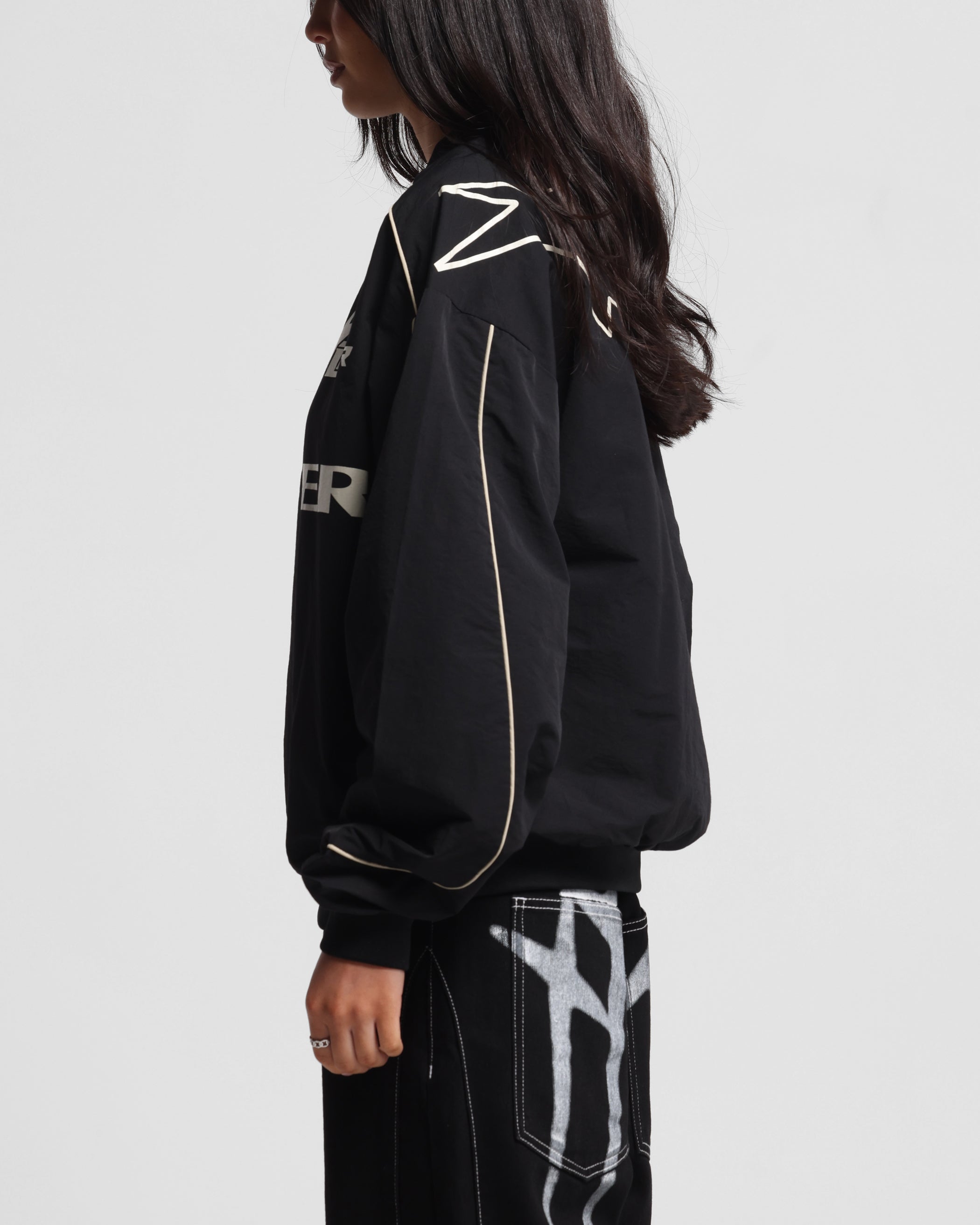 Loiter Racer Nylon Jersey Crewneck Black、mySite、zt4zffjzw