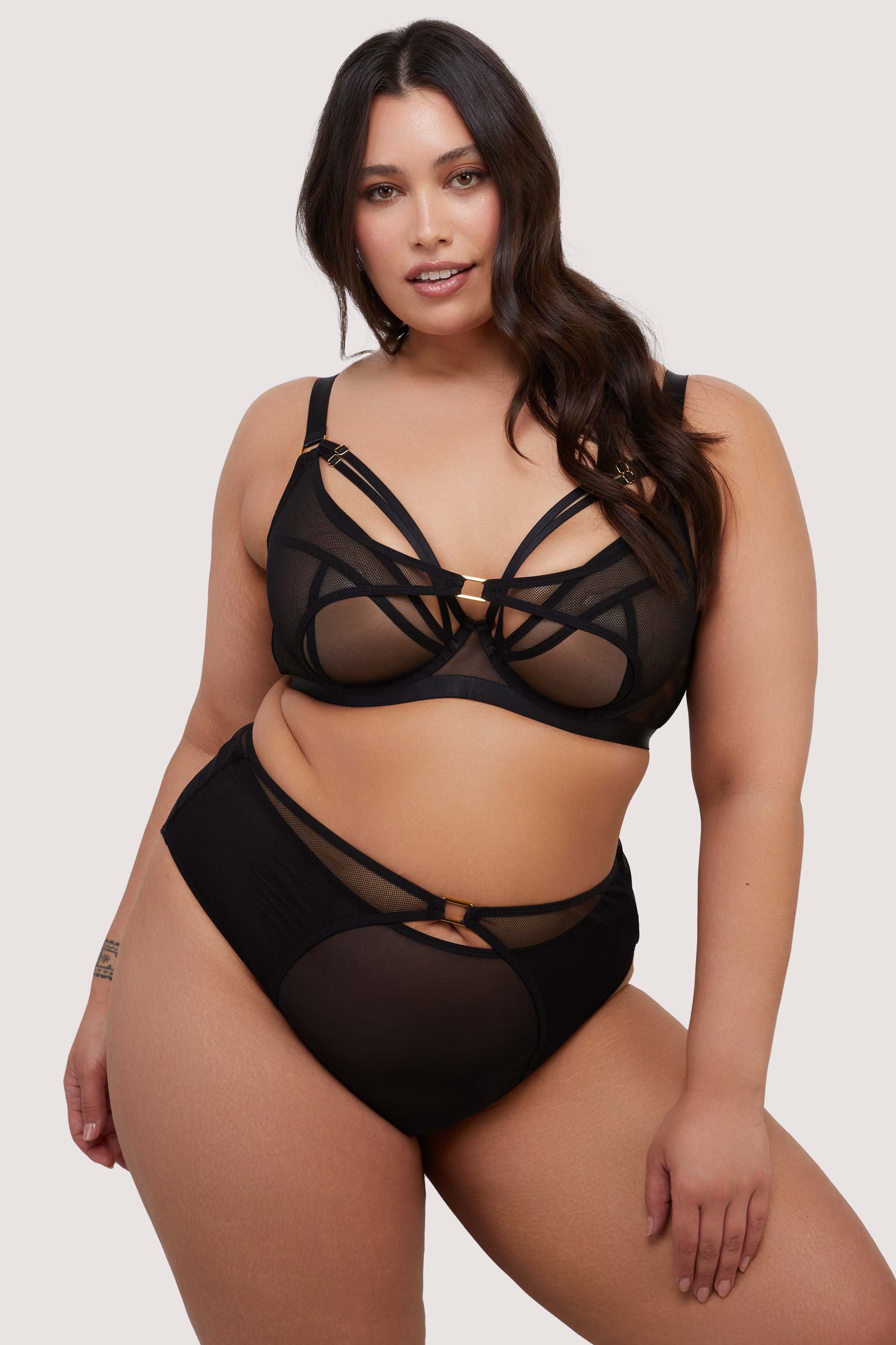 Holland Fishnet and Mesh High Waisted Brief、mySite、bengalsvssteelers