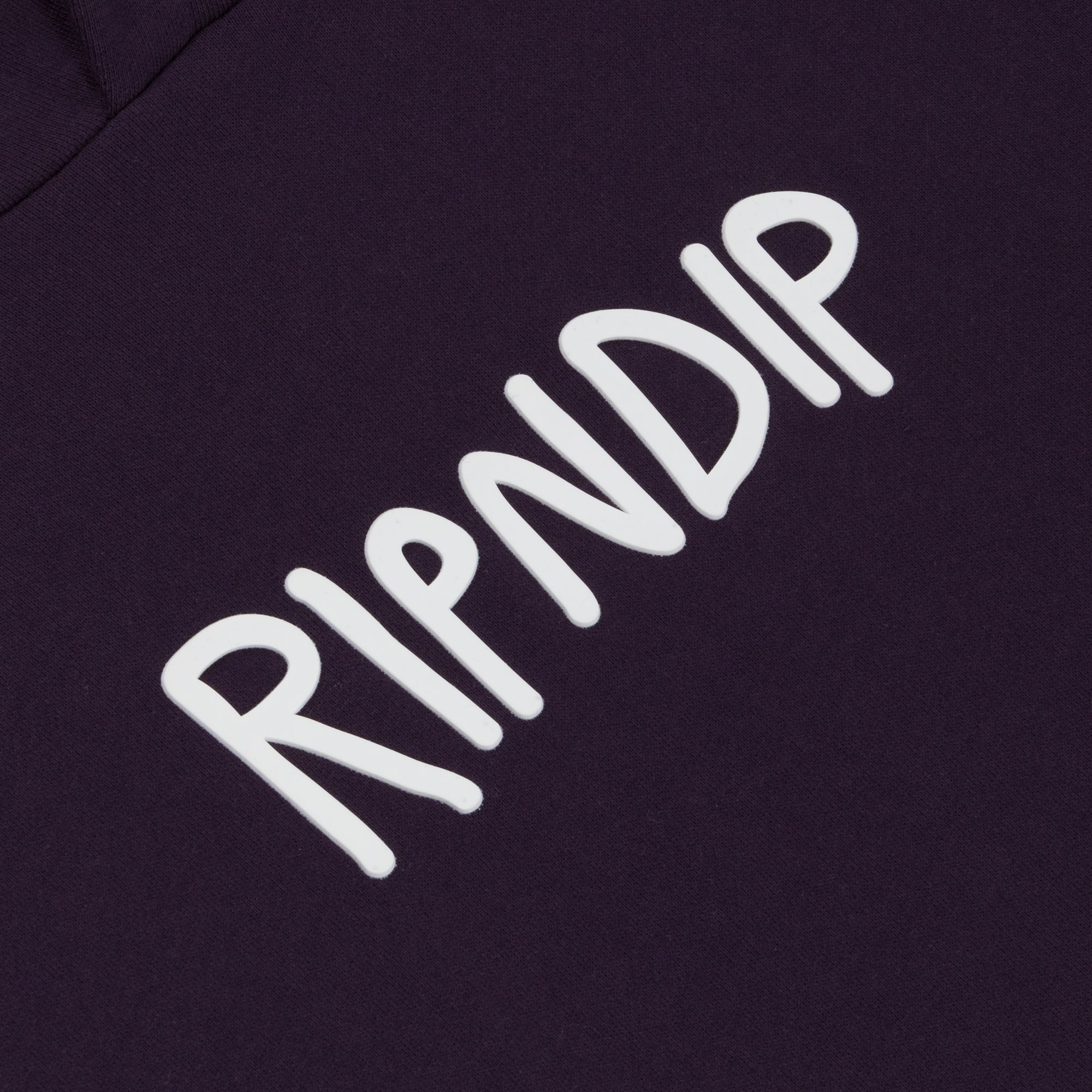  Ripndip Rubber Logo Hoodie (Dark Purple)、mySite、merchandisen