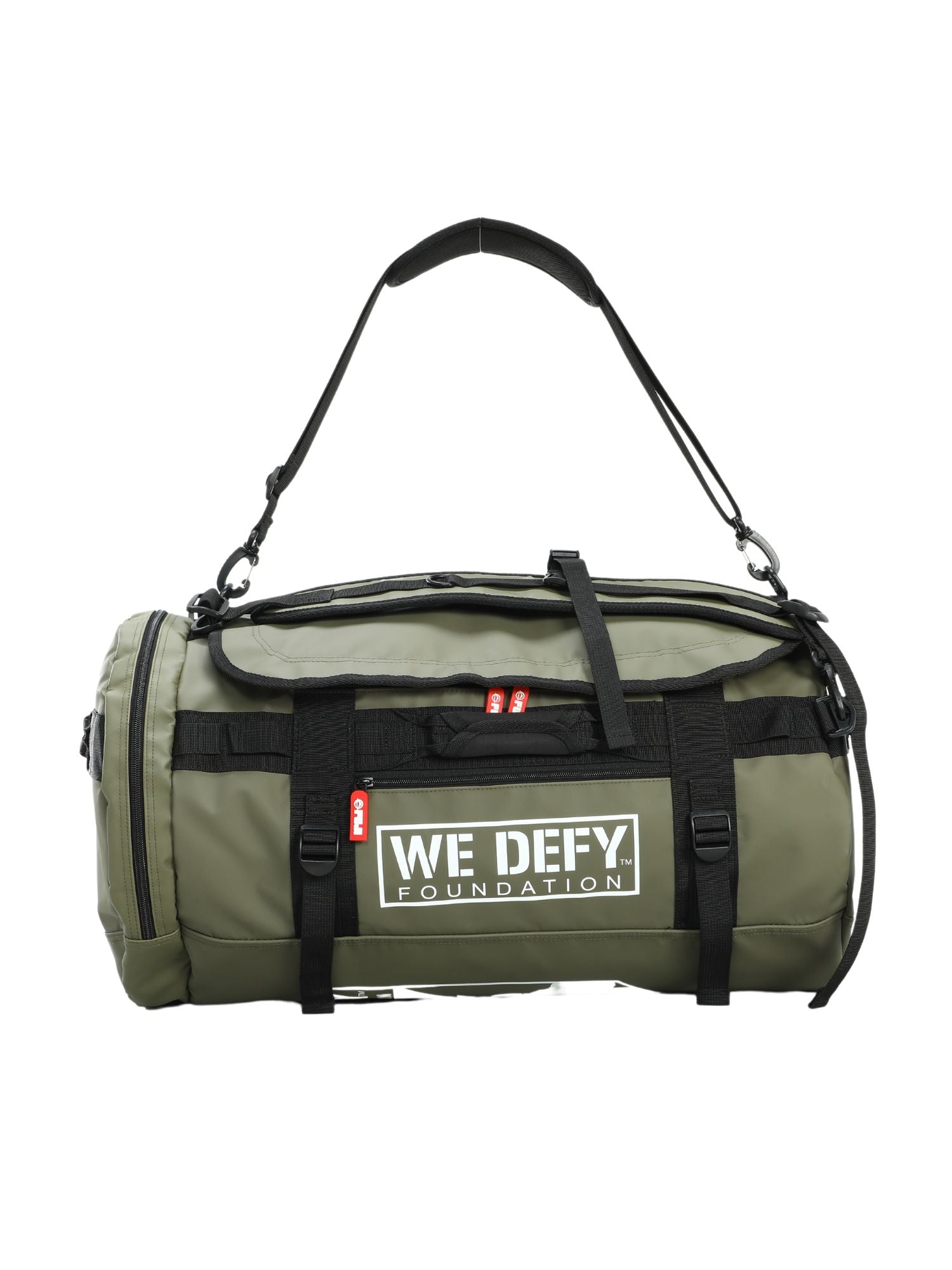 We Defy Comp Duffle Bag Military Green、mySite、gigharbornorthrealestate
