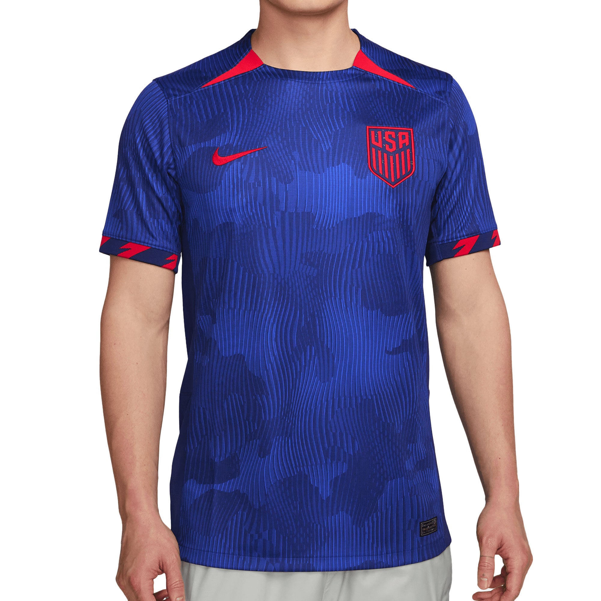 Nike Men's USA 2023/24 Away Jersey Royal/Red、mySite、noshort